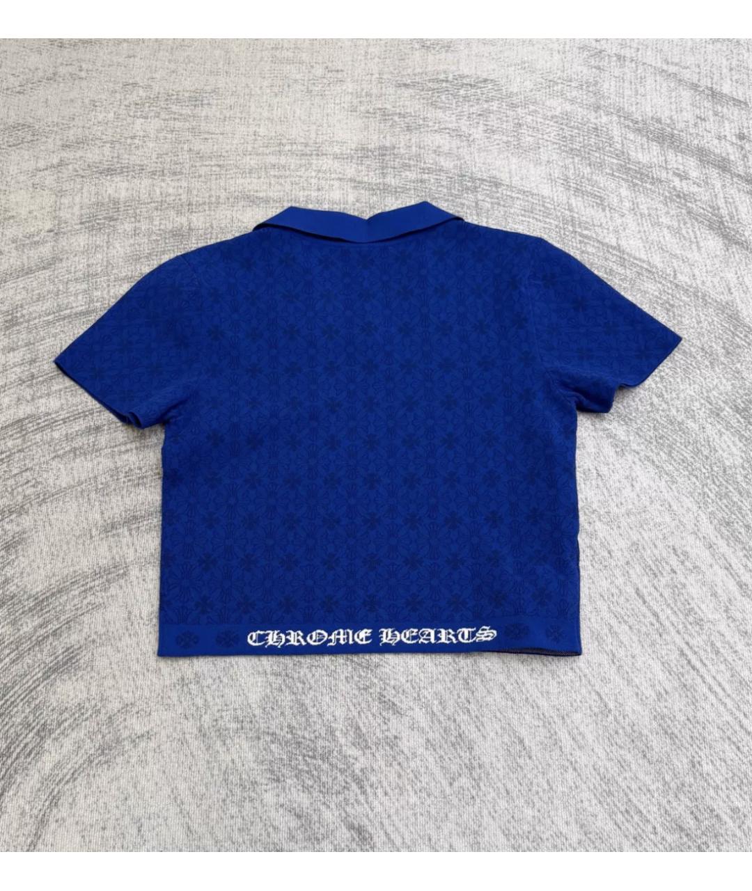 CHROME HEARTS Синяя футболка, фото 2