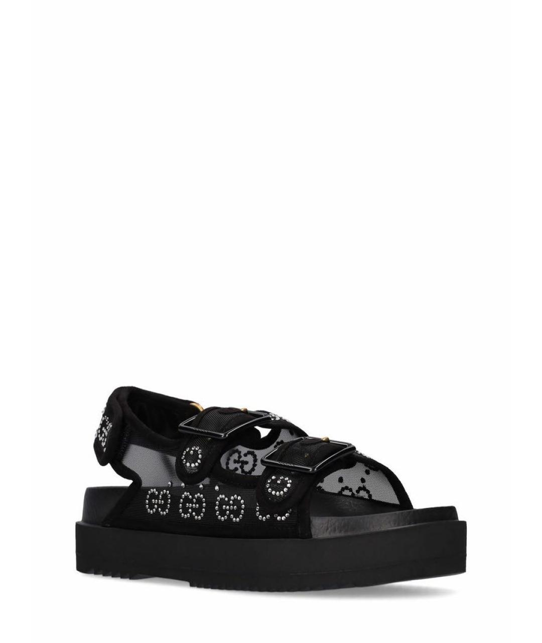 GUCCI Черные сандалии, фото 3