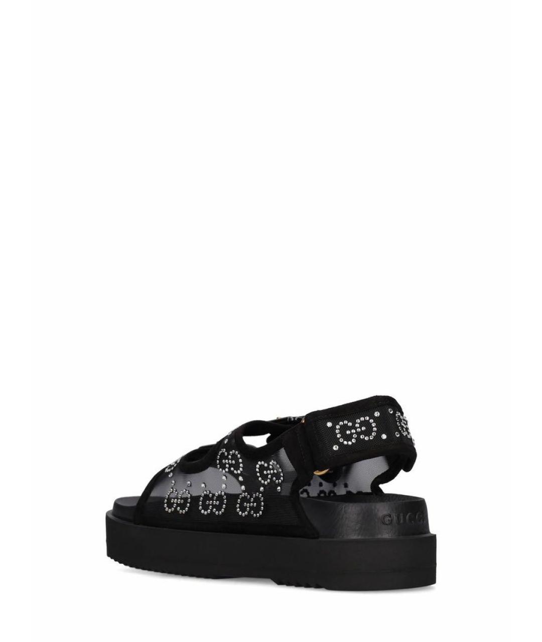 GUCCI Черные сандалии, фото 4