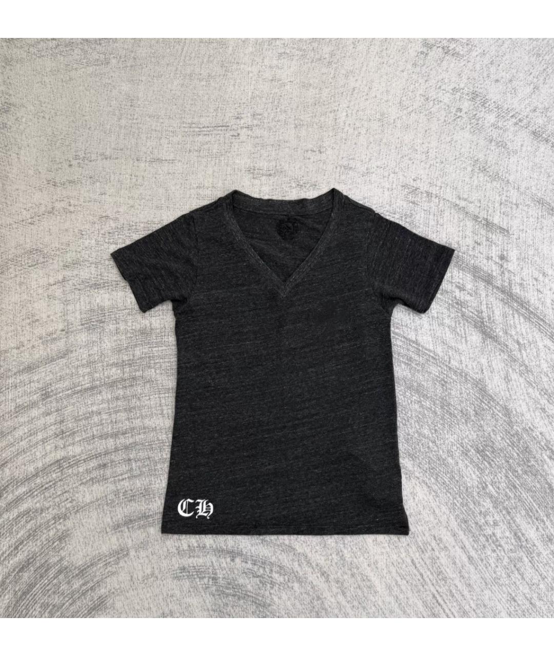 CHROME HEARTS Черная футболка, фото 4