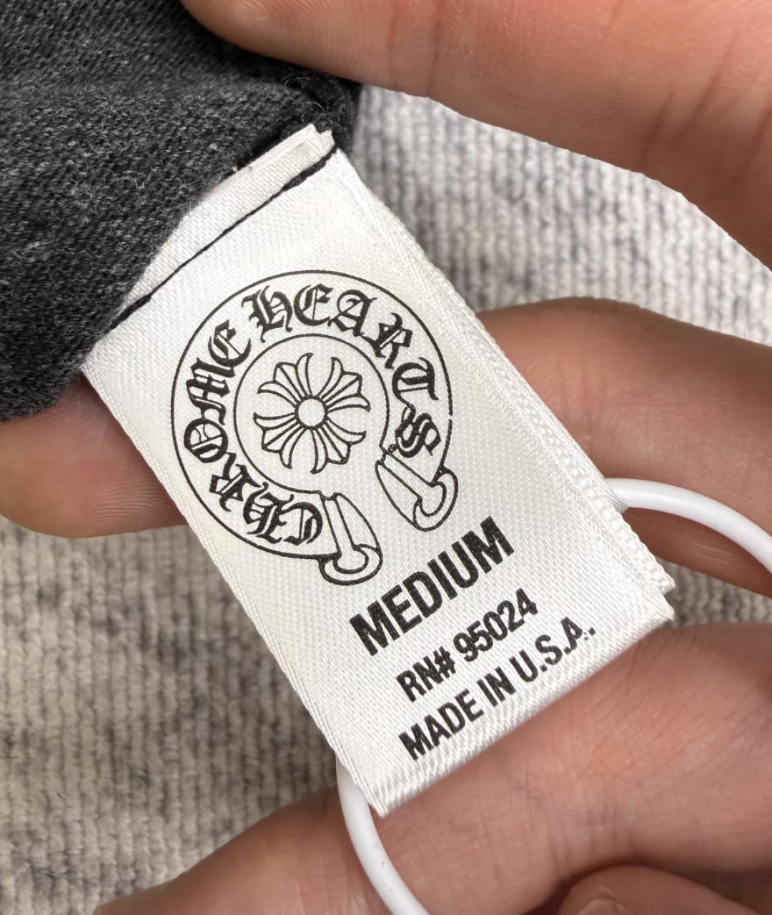 CHROME HEARTS Черная футболка, фото 3