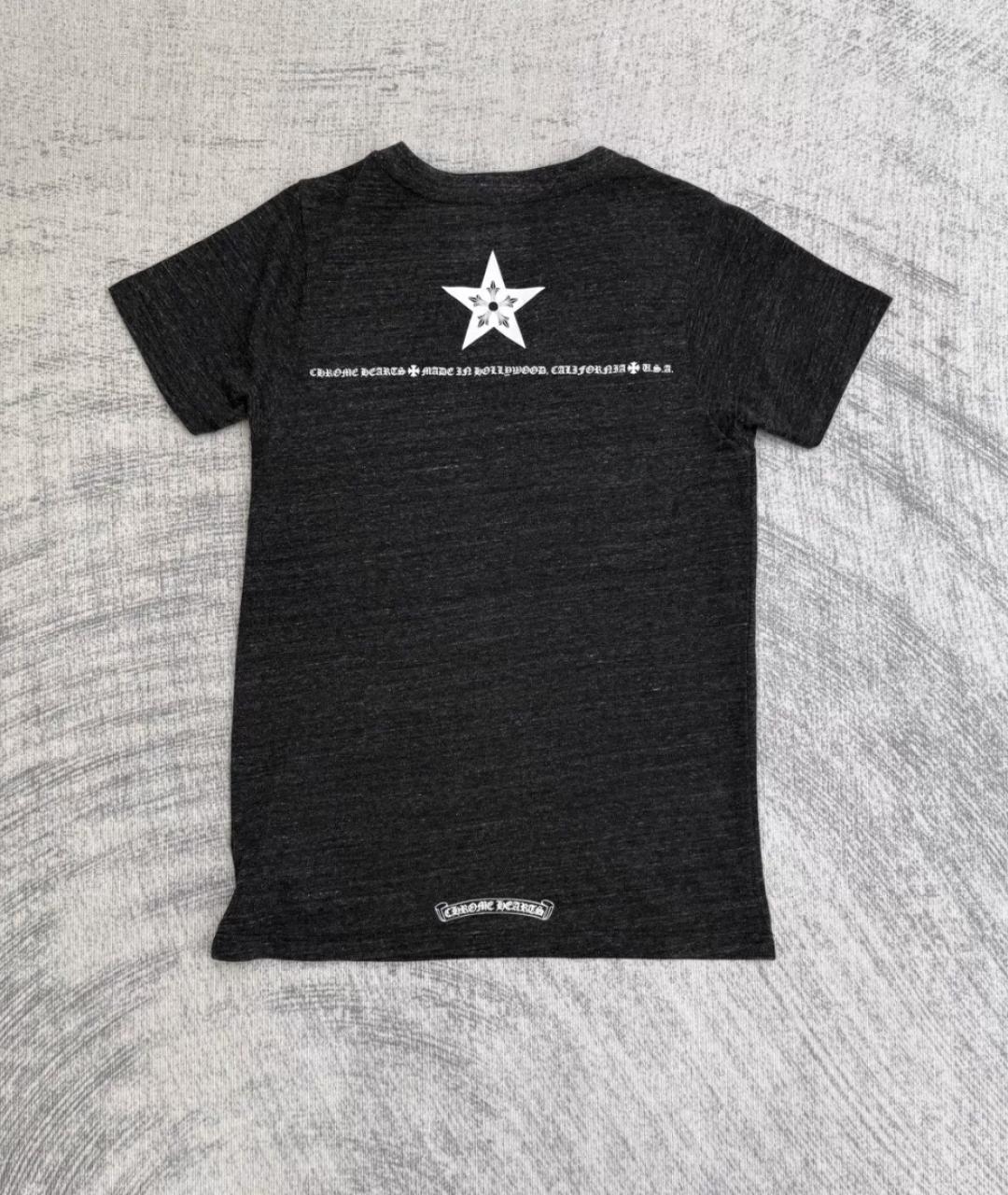 CHROME HEARTS Черная футболка, фото 2