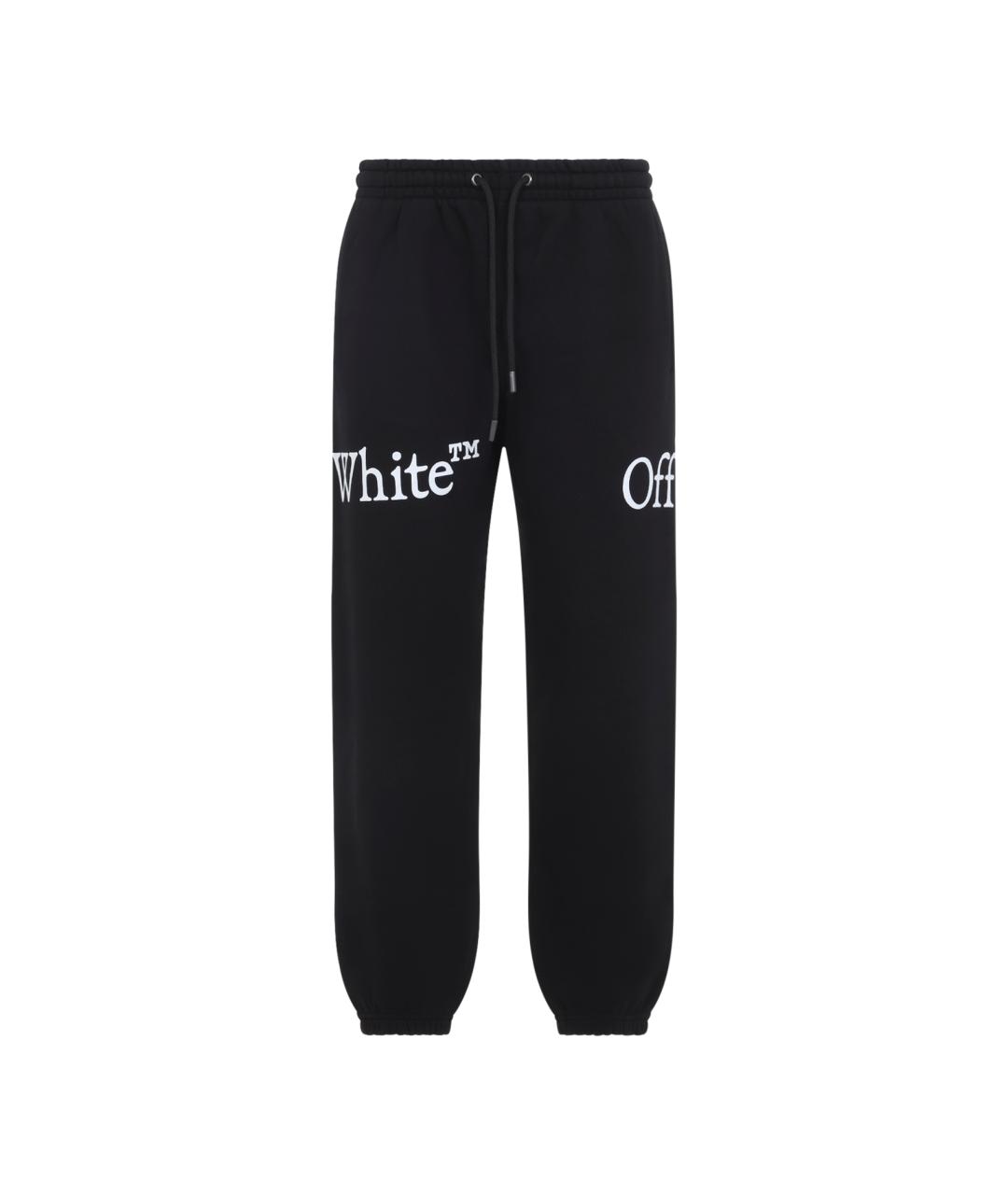OFF-WHITE Черные хлопковые повседневные брюки, фото 1