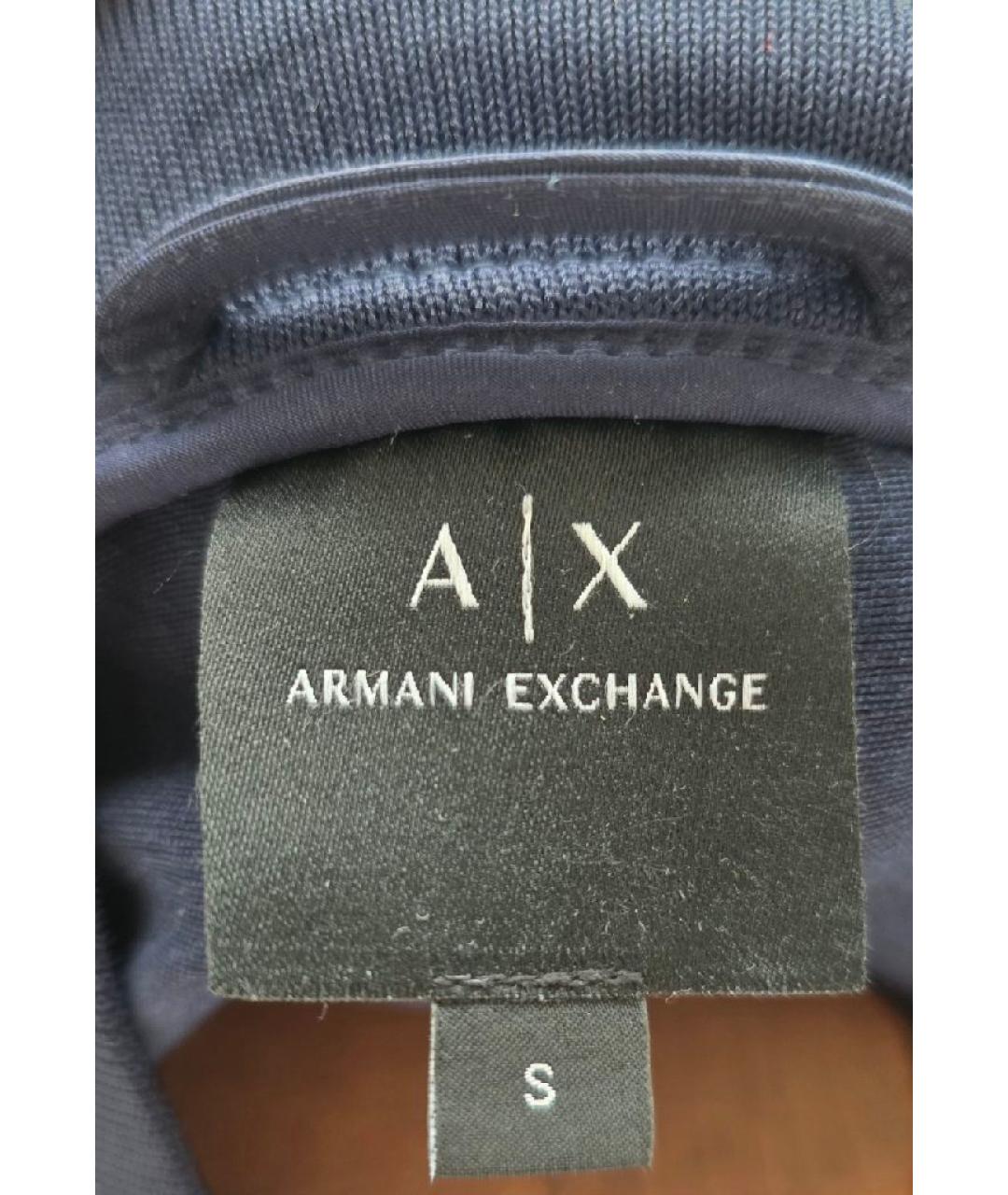 ARMANI EXCHANGE Темно-синяя полиэстеровая куртка, фото 3