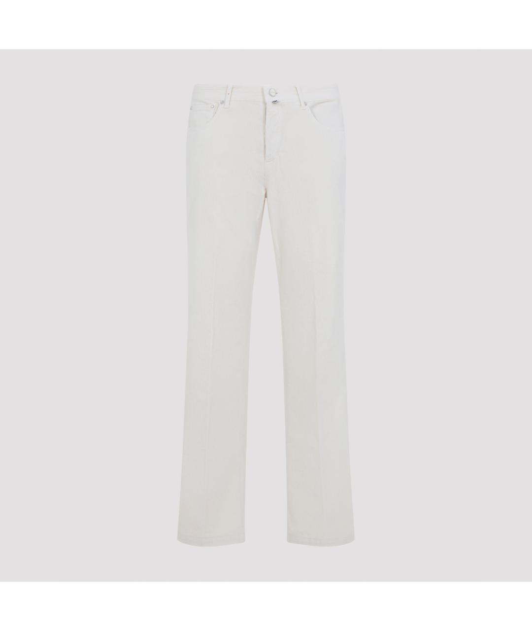 KITON Бежевые хлопковые повседневные брюки, фото 2