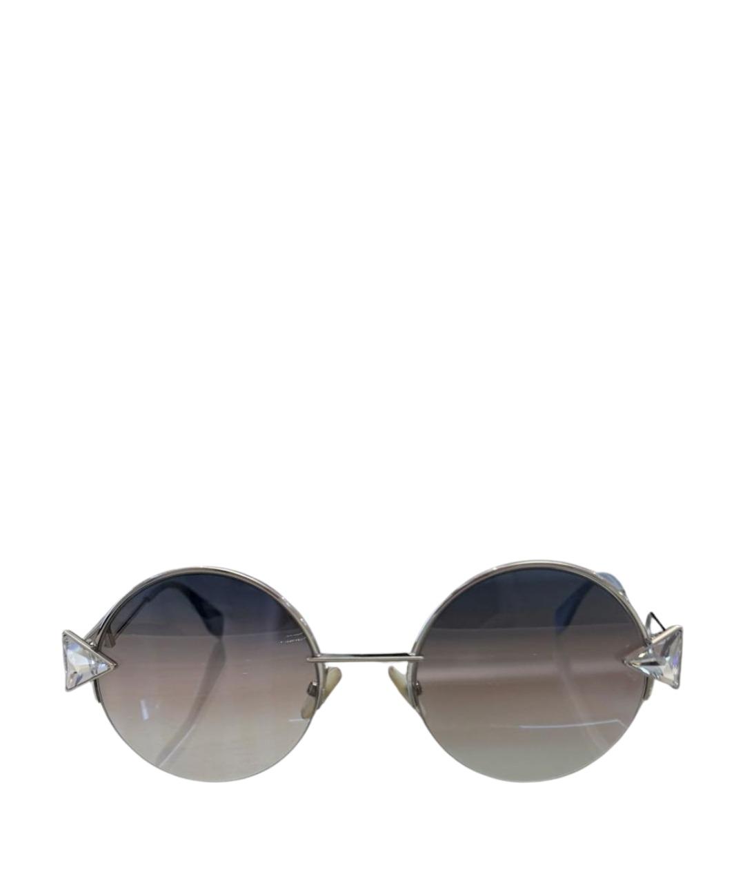 FENDI Голубые солнцезащитные очки, фото 1