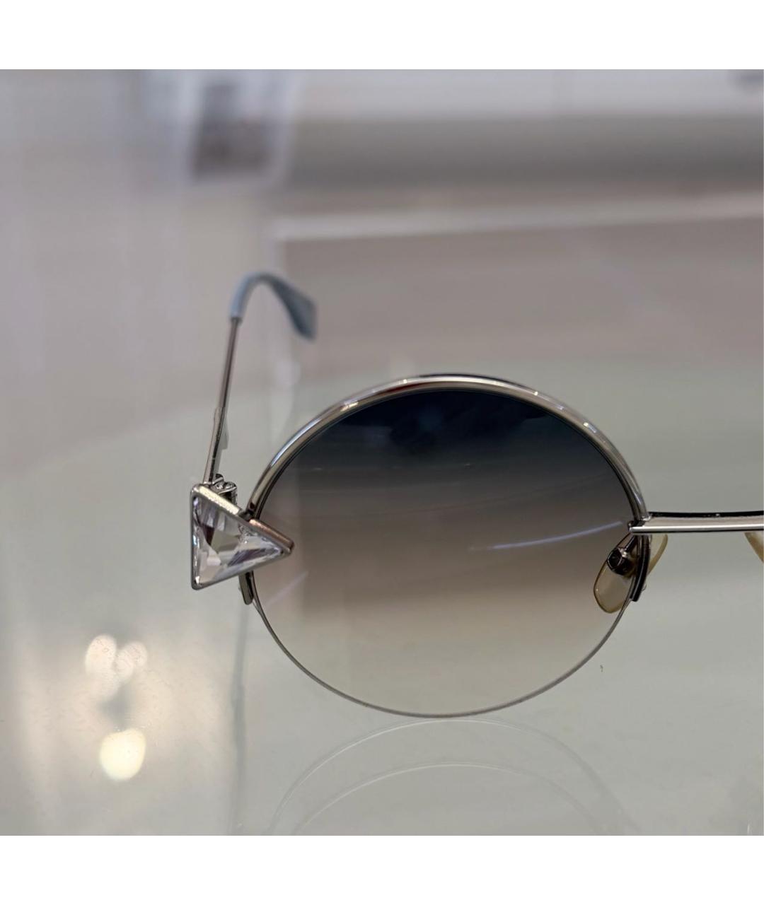 FENDI Голубые солнцезащитные очки, фото 3