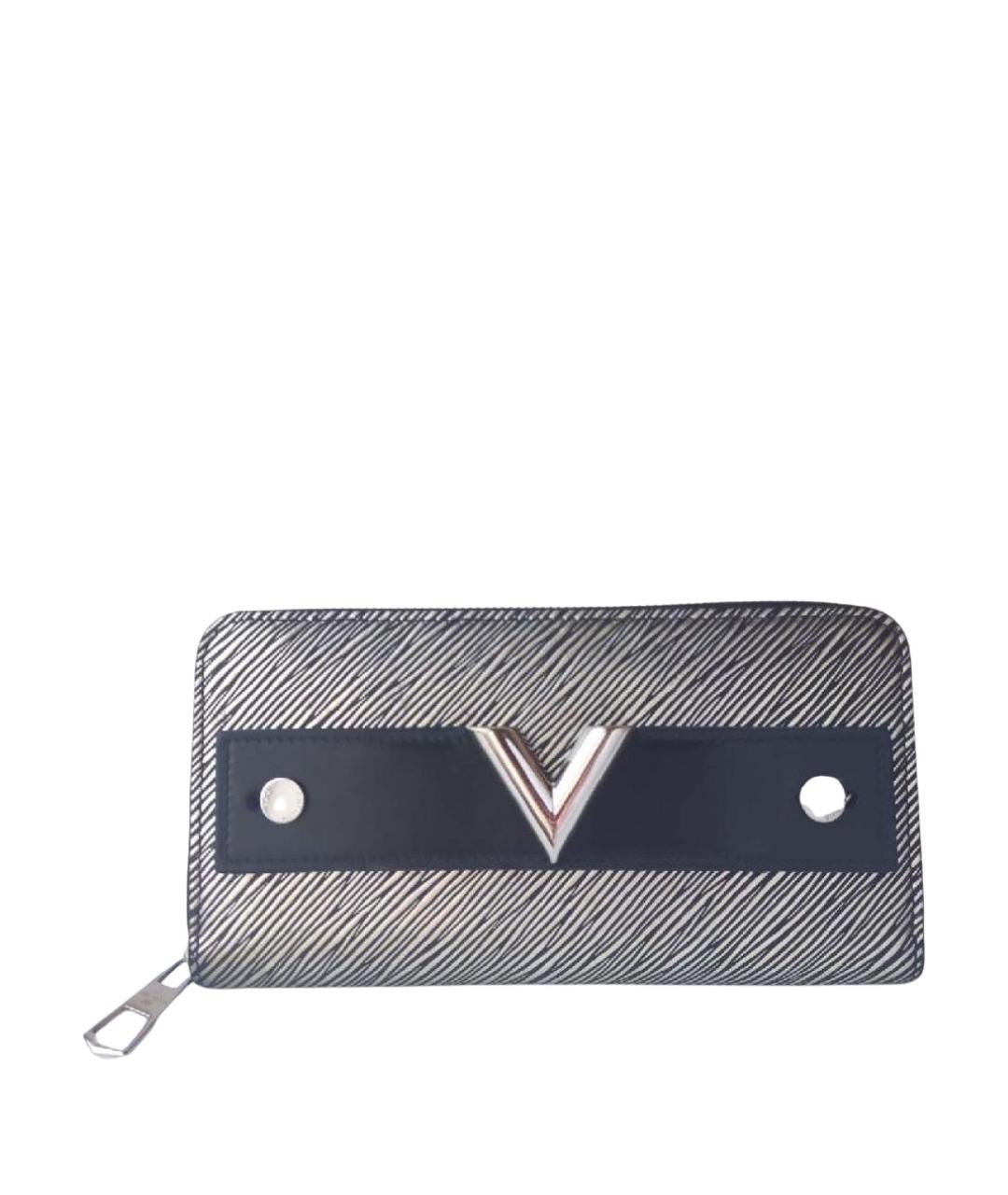 LOUIS VUITTON Серый кожаный кошелек, фото 1