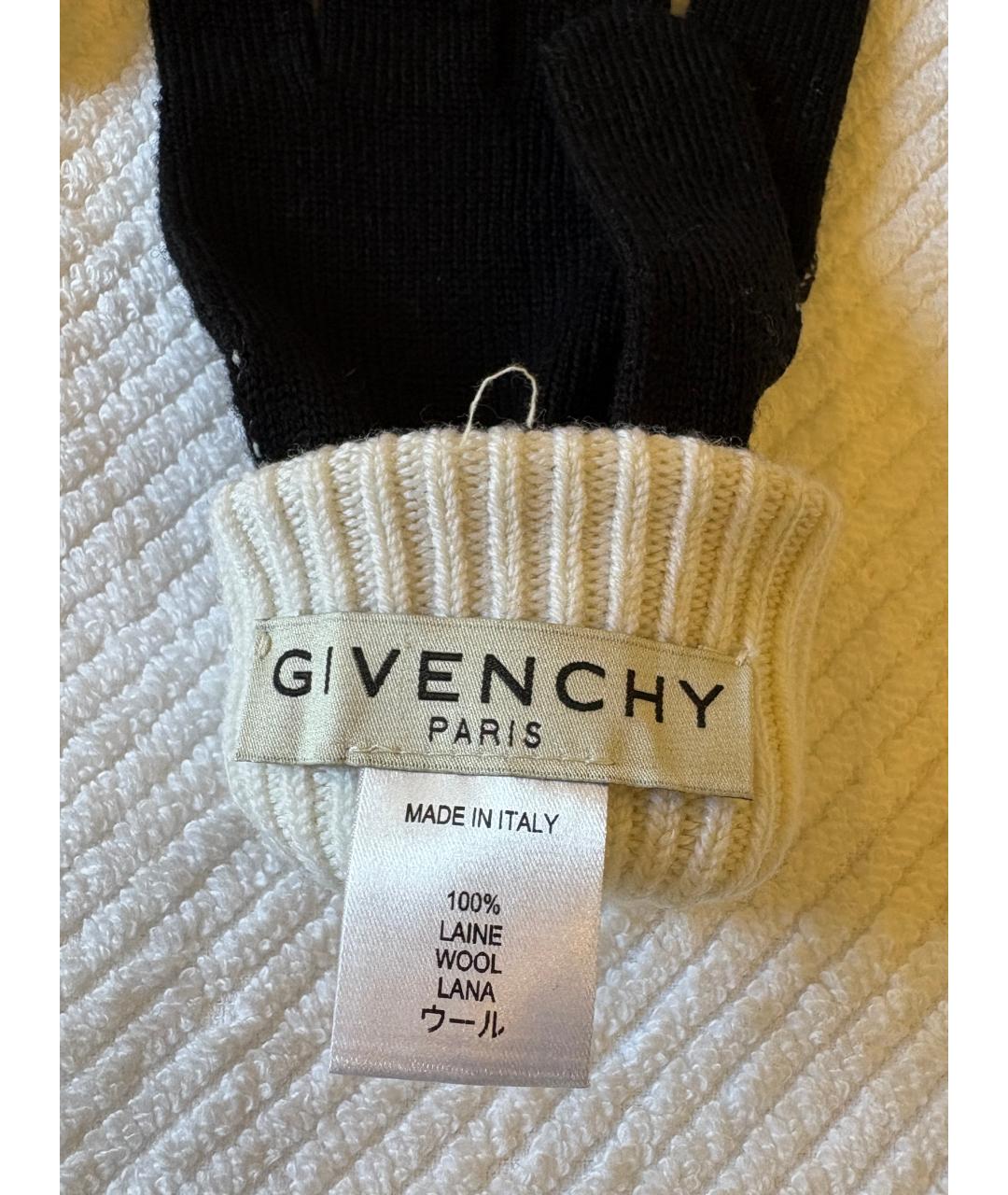 GIVENCHY Белые шерстяные перчатки, фото 3