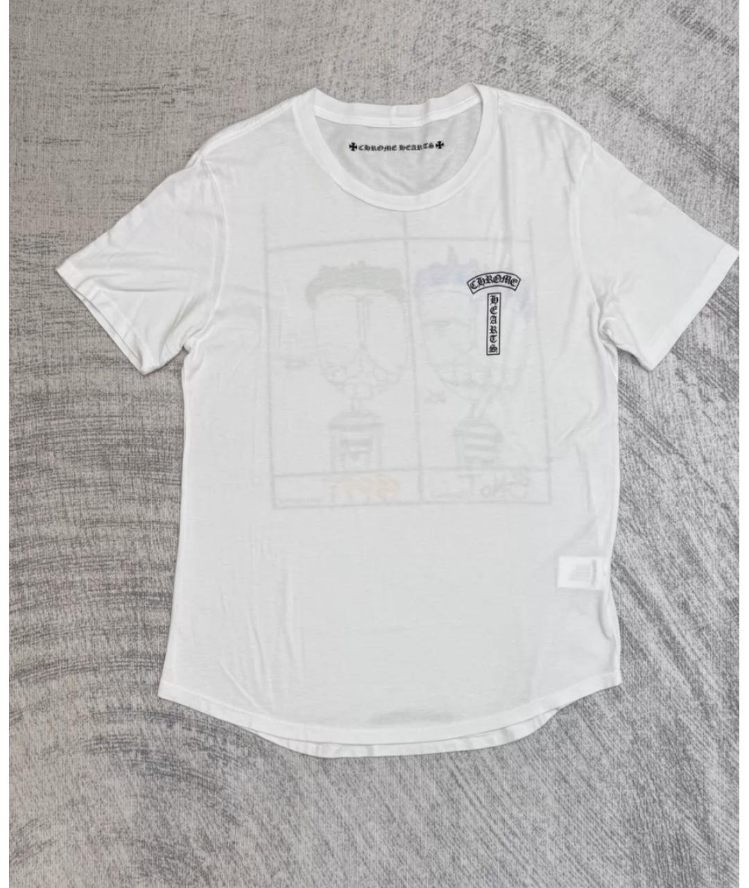 CHROME HEARTS Белая хлопковая футболка, фото 4