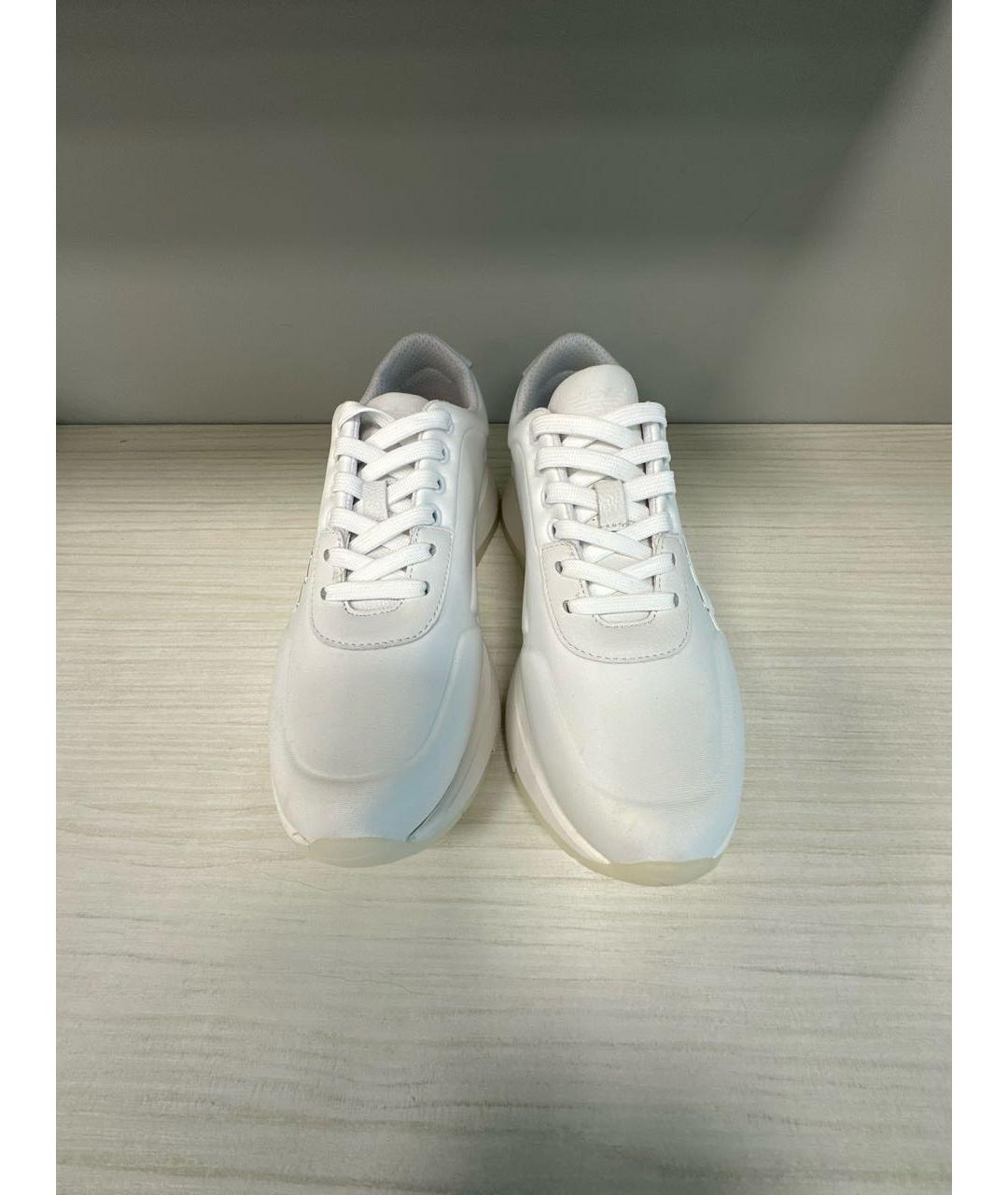 EMPORIO ARMANI Белые кожаные кроссовки, фото 2