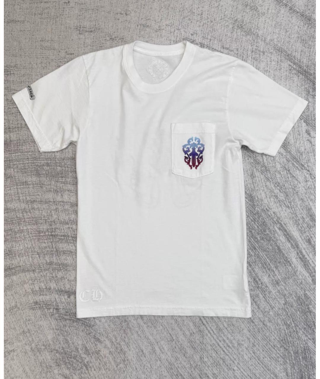 CHROME HEARTS Белая хлопковая футболка, фото 4
