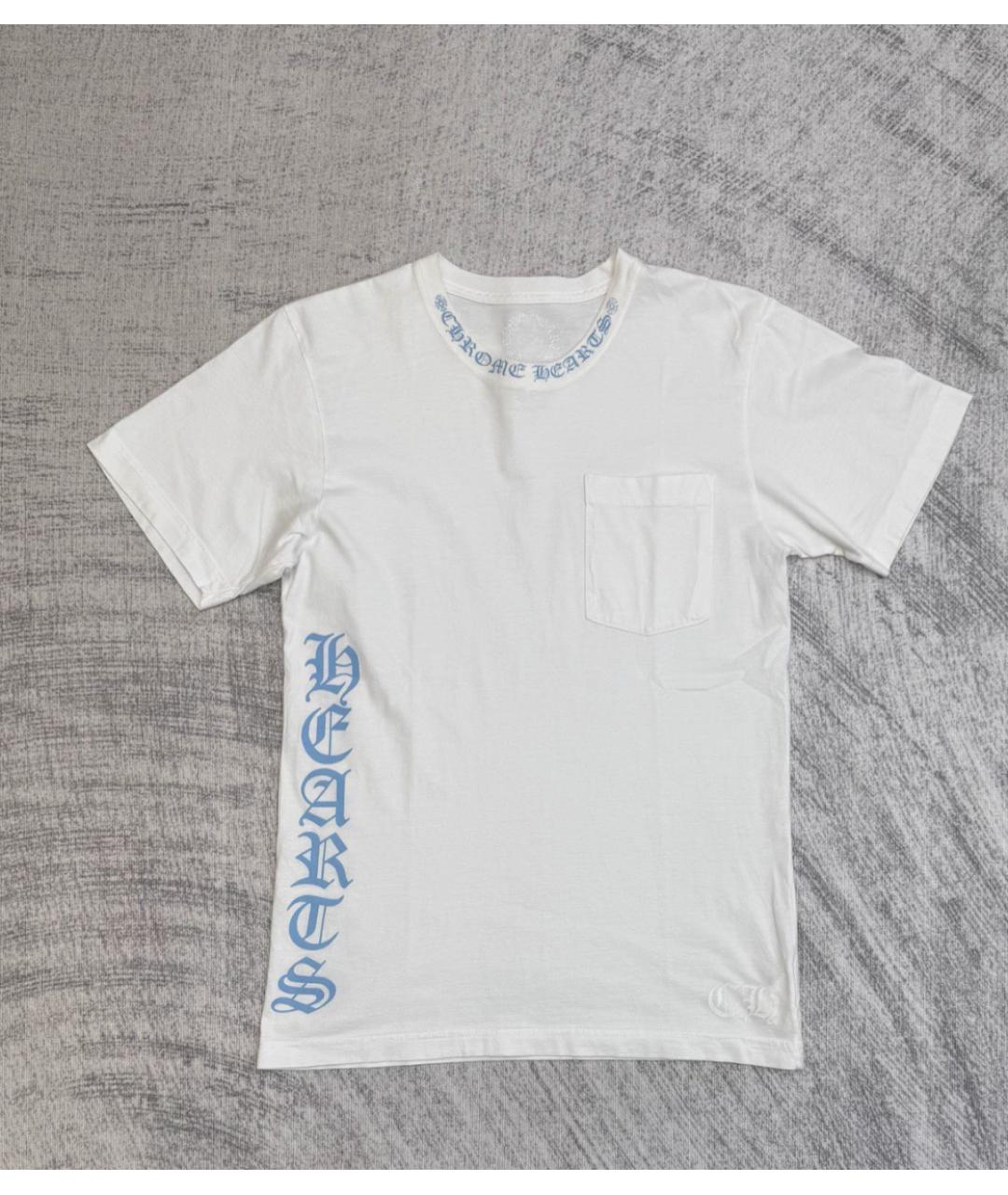 CHROME HEARTS Белая хлопковая футболка, фото 4