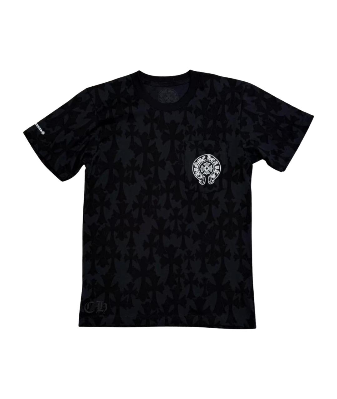 CHROME HEARTS Черная хлопковая футболка, фото 1