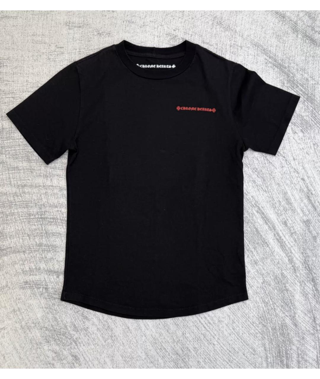 CHROME HEARTS Черная хлопковая футболка, фото 4