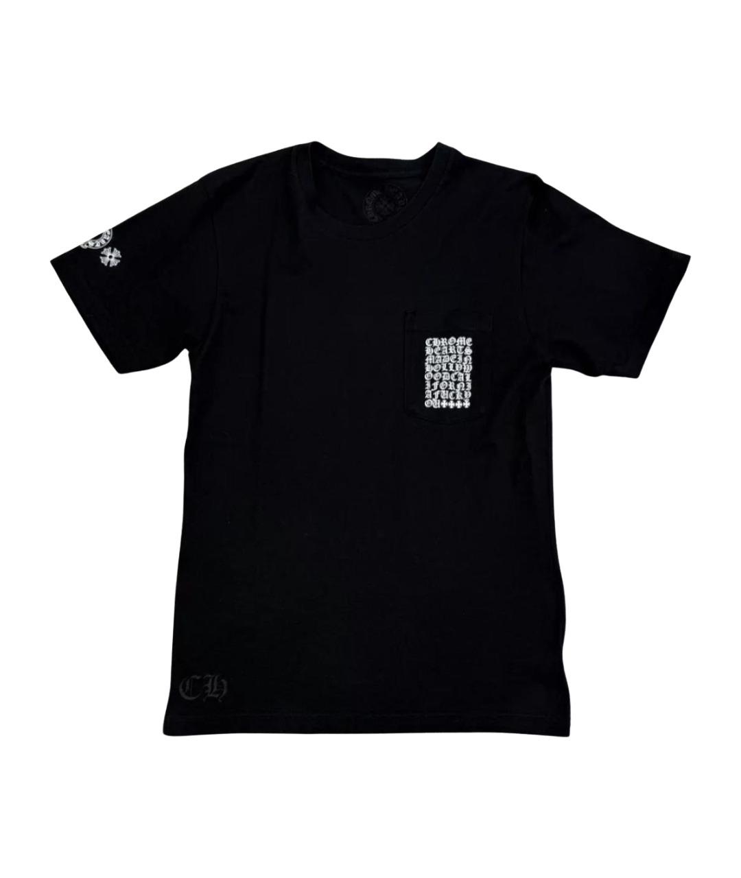 CHROME HEARTS Черная хлопковая футболка, фото 1