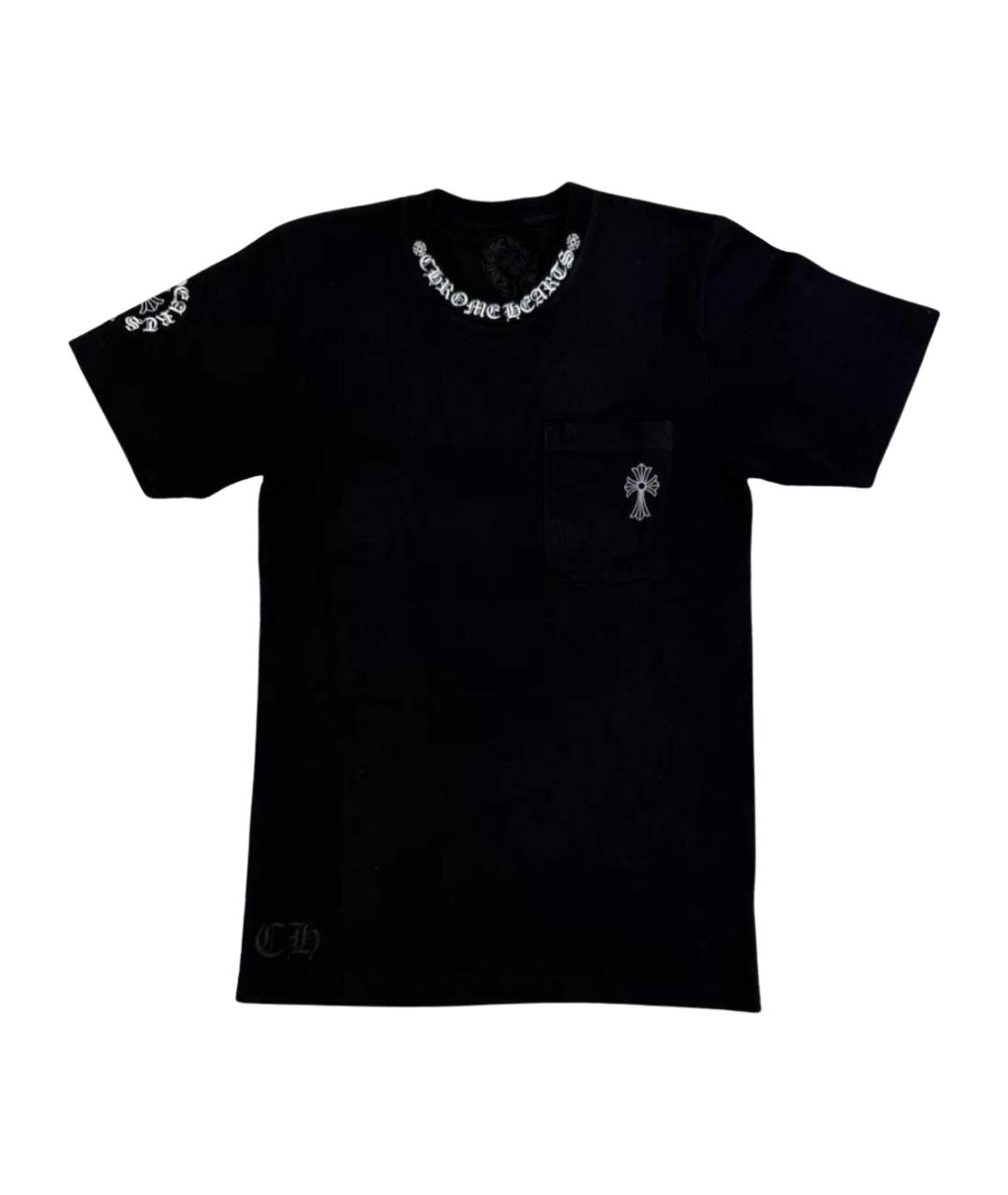 CHROME HEARTS Черная хлопковая футболка, фото 1