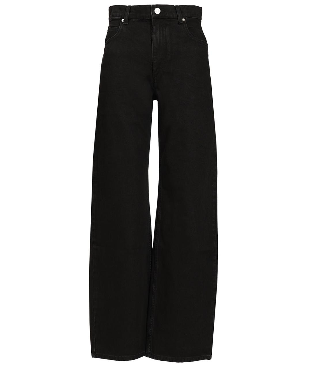 ISABEL MARANT Черные хлопковые прямые джинсы, фото 1