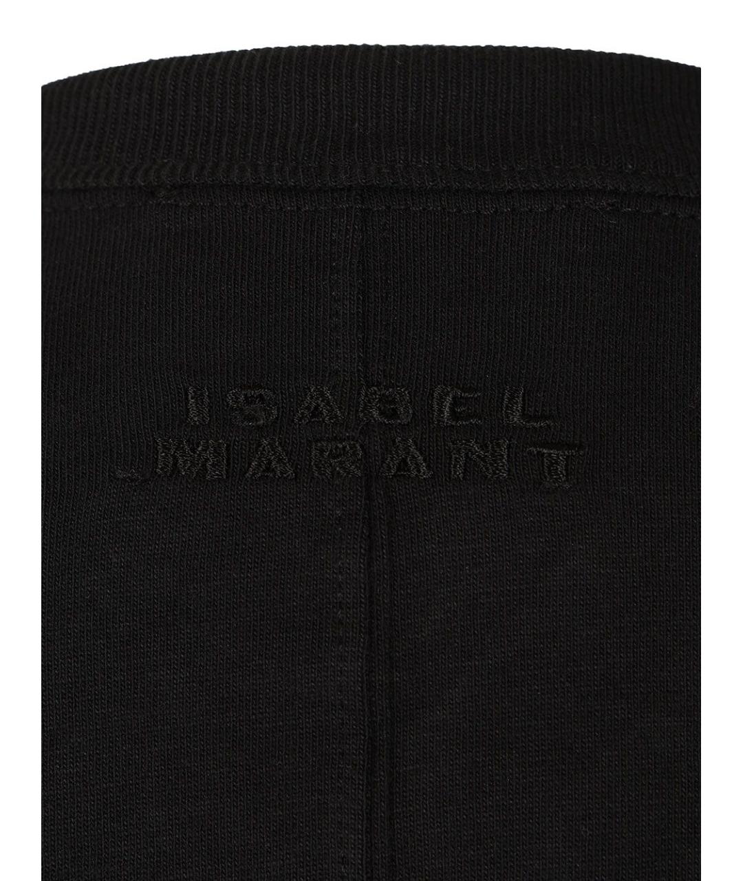 ISABEL MARANT Черная хлопковая футболка, фото 5