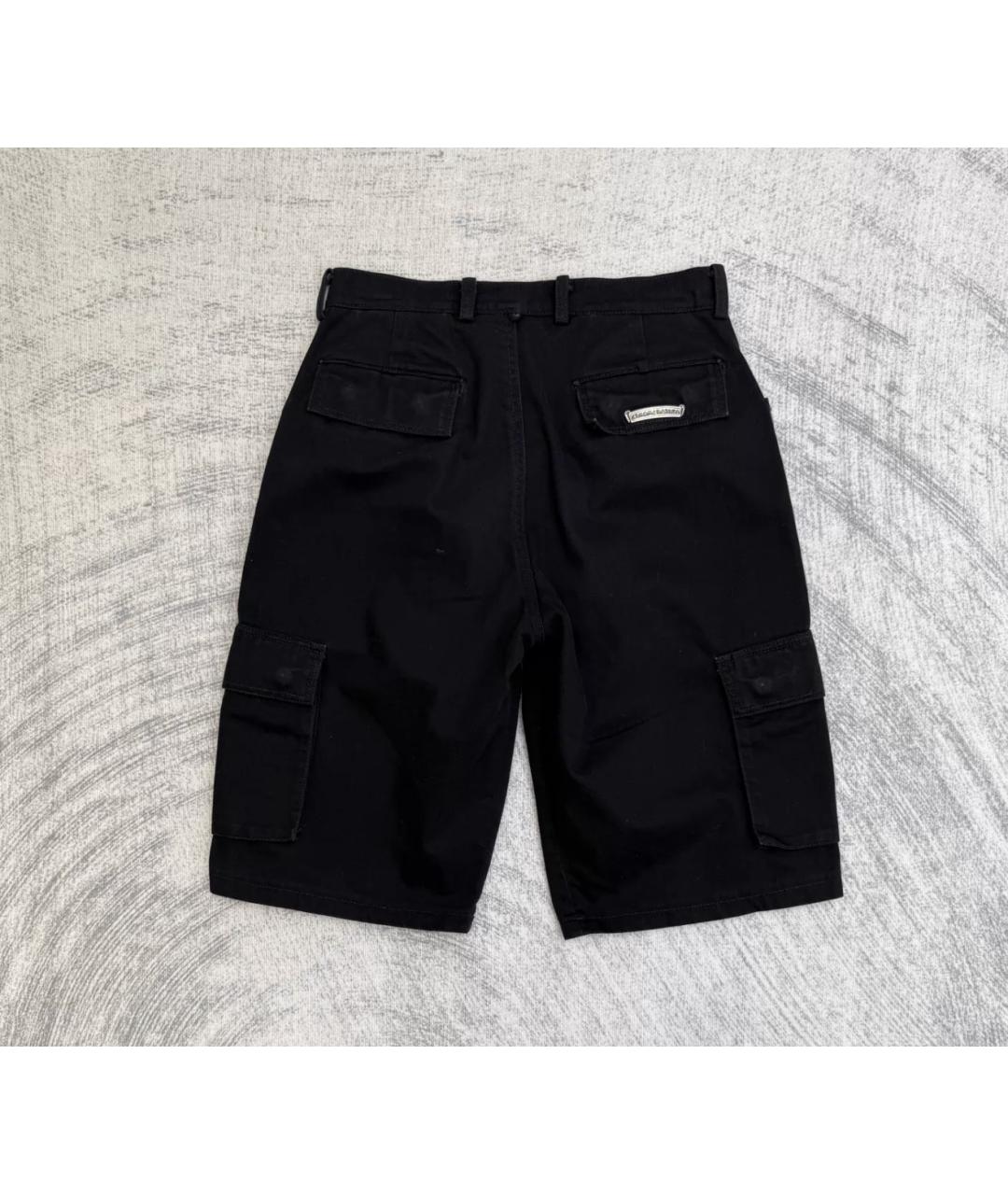 CHROME HEARTS Черные деним шорты, фото 2