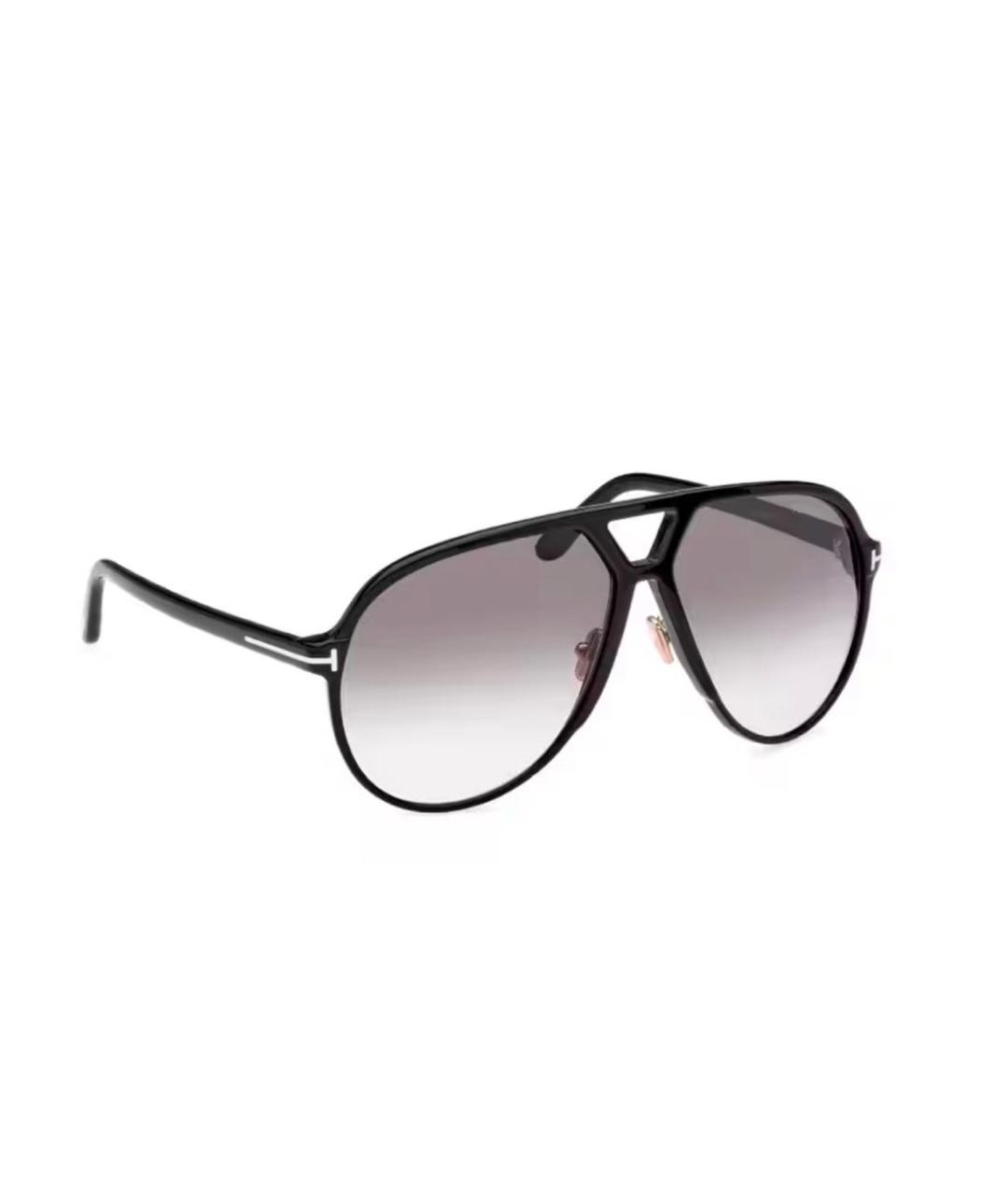 TOM FORD Черные пластиковые солнцезащитные очки, фото 1