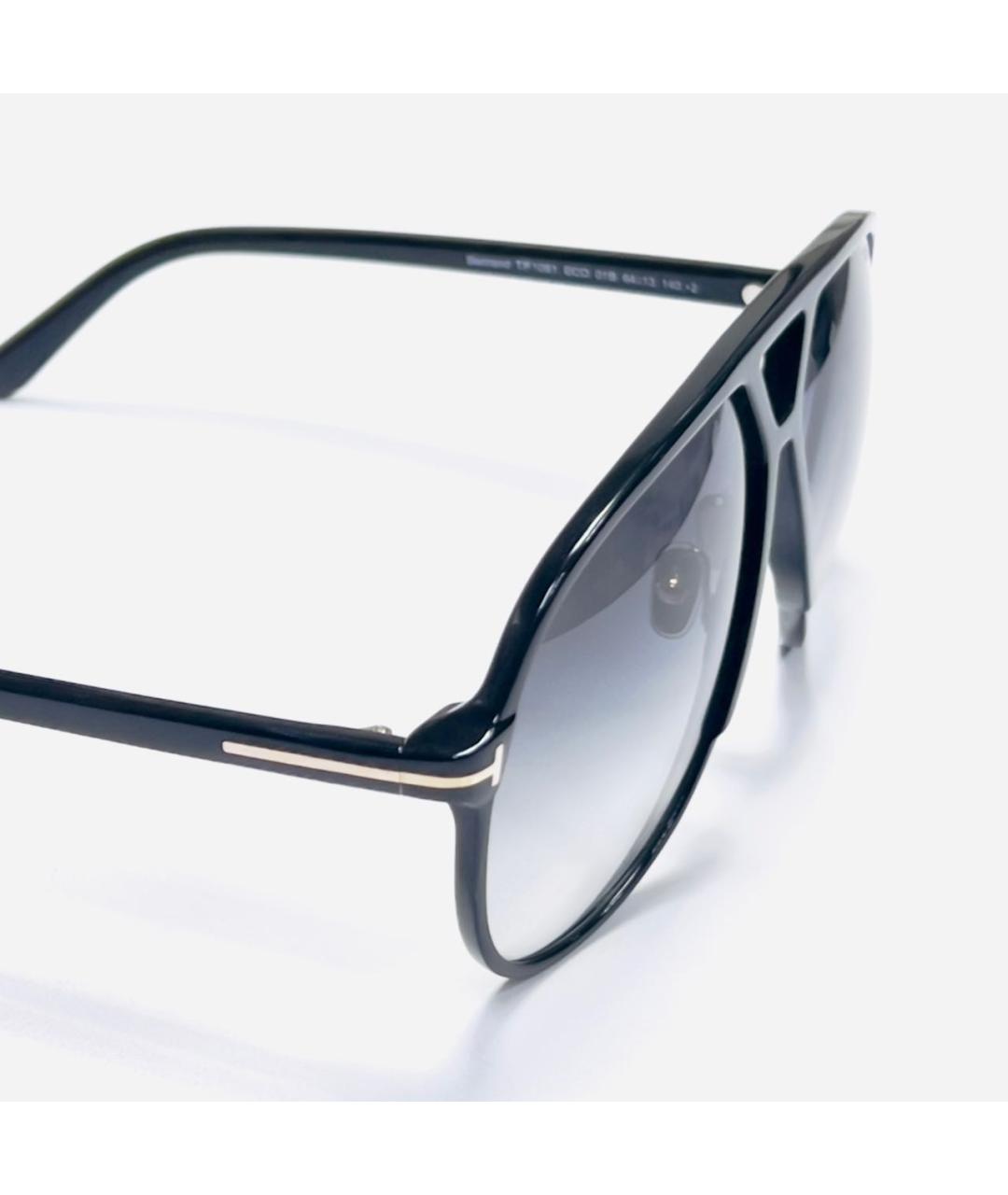 TOM FORD Черные пластиковые солнцезащитные очки, фото 3