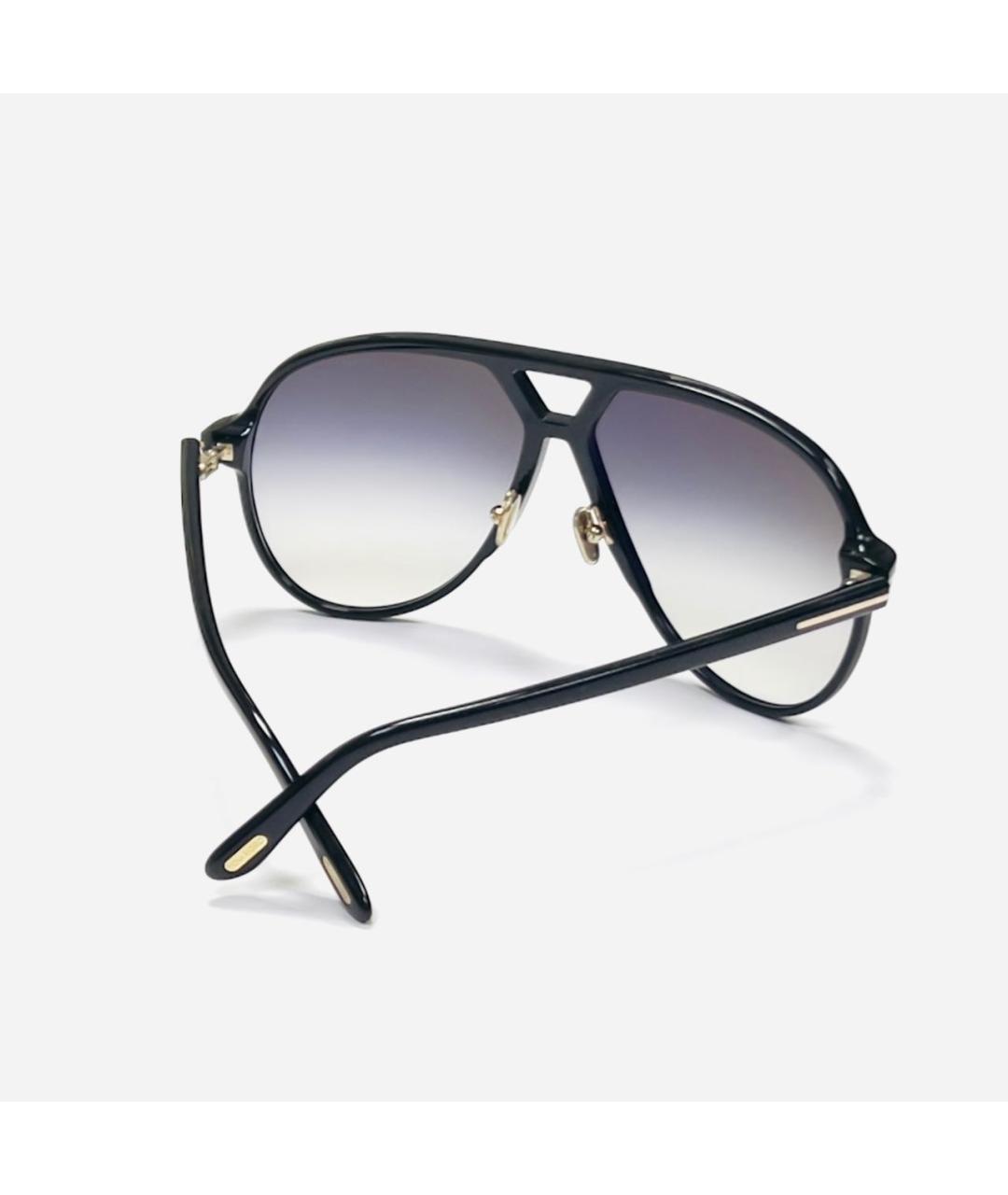 TOM FORD Черные пластиковые солнцезащитные очки, фото 7