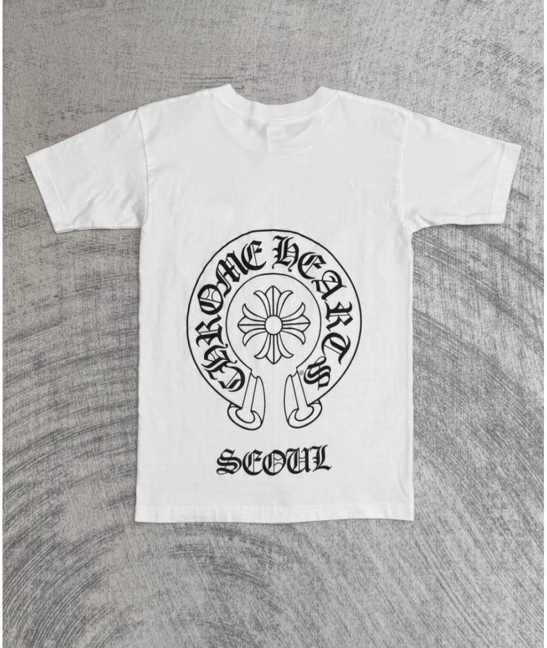 CHROME HEARTS Белая хлопковая футболка, фото 2