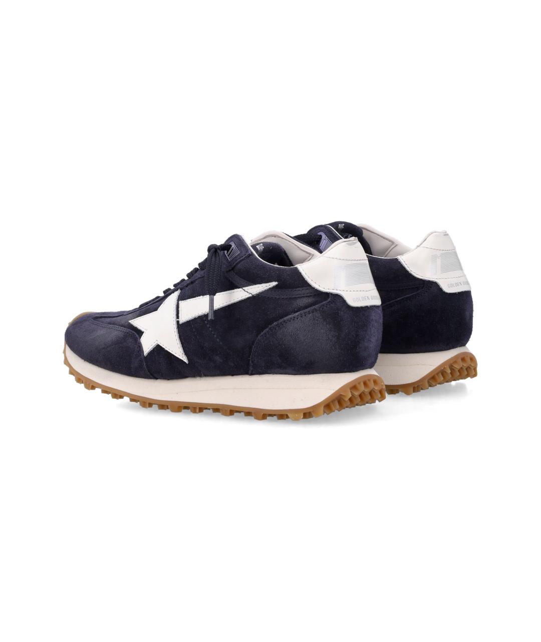 GOLDEN GOOSE Синие нубуковые кроссовки, фото 4
