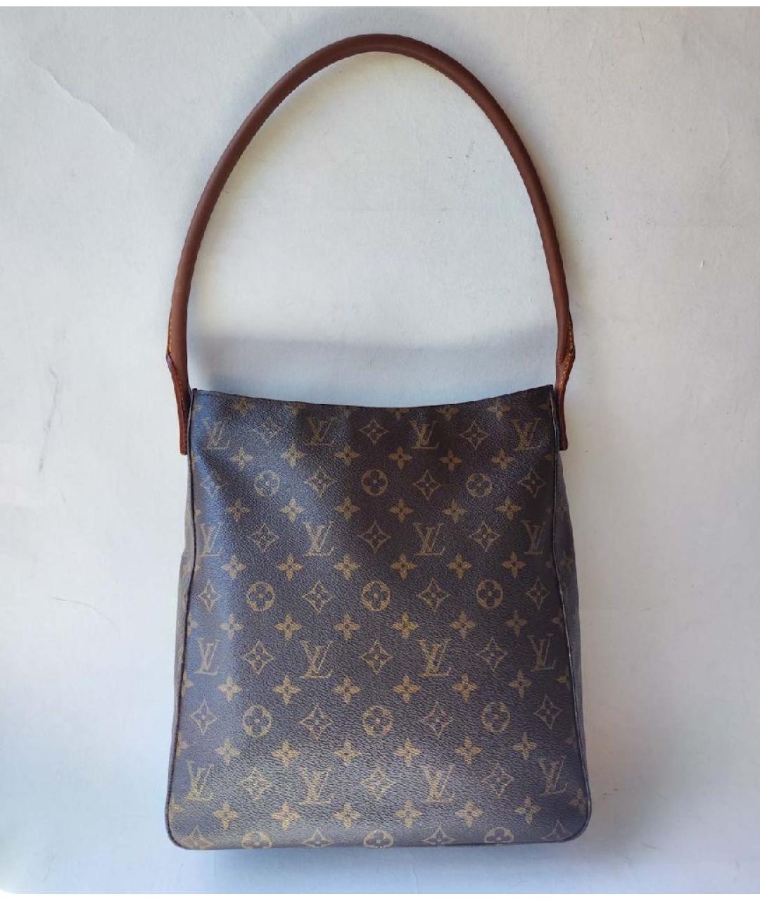 LOUIS VUITTON Коричневая сумка тоут из искусственной кожи, фото 10