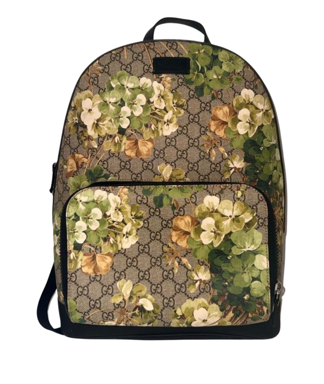 GUCCI Бежевый кожаный рюкзак, фото 1