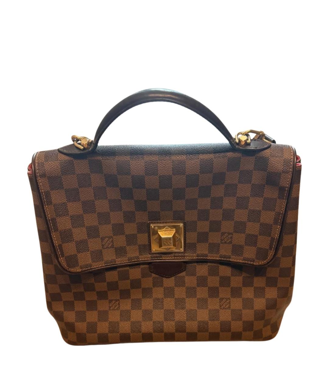 LOUIS VUITTON Коричневая кожаная сумка тоут, фото 1