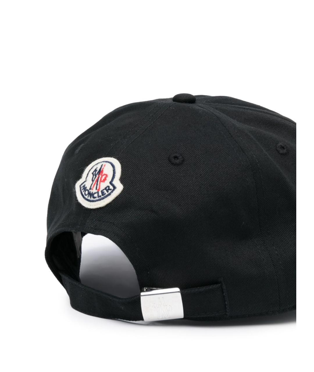 MONCLER Черная хлопковая кепка/бейсболка, фото 2