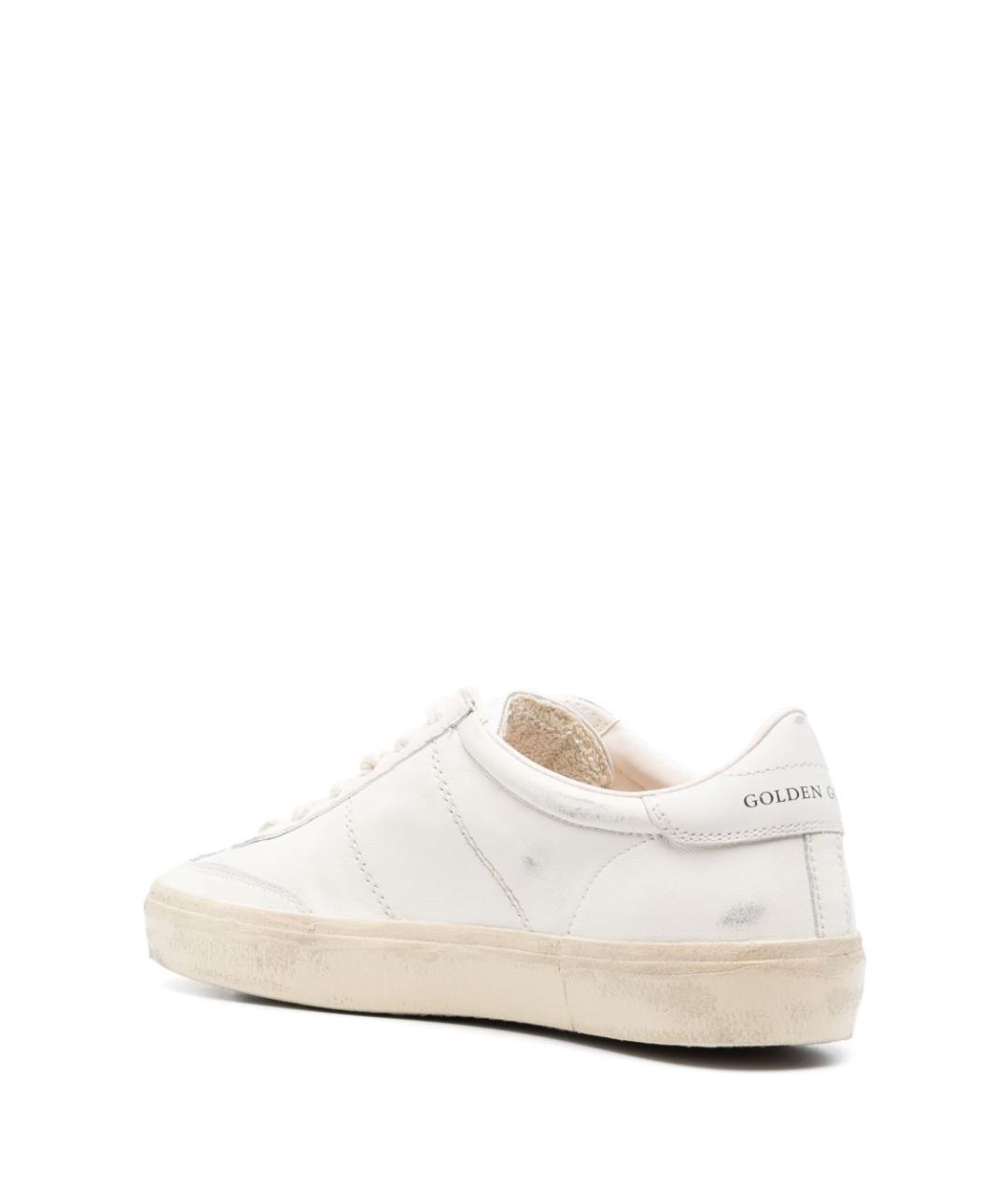 GOLDEN GOOSE Белые кожаные кроссовки, фото 3