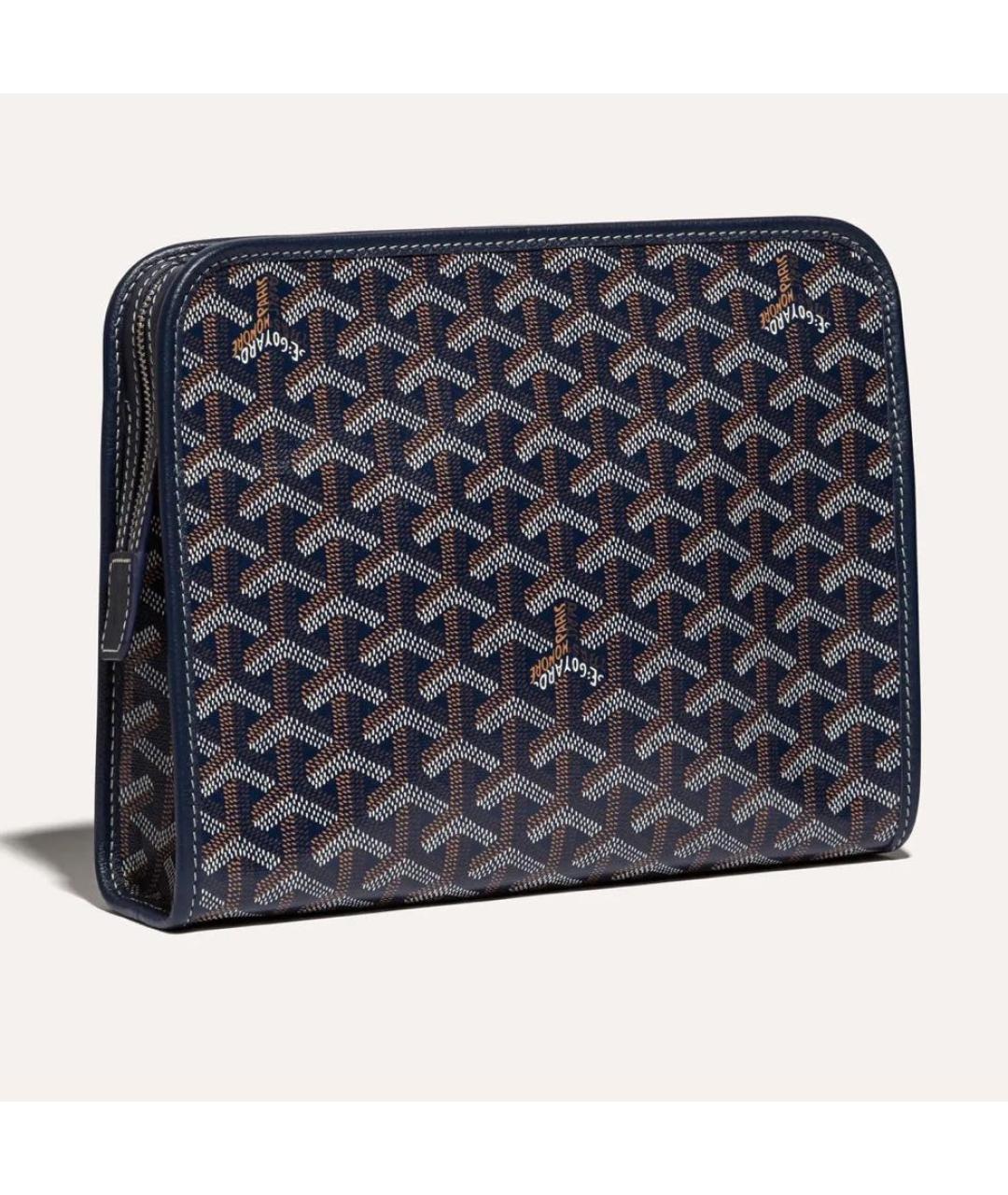 GOYARD Темно-синяя барсетка, фото 5