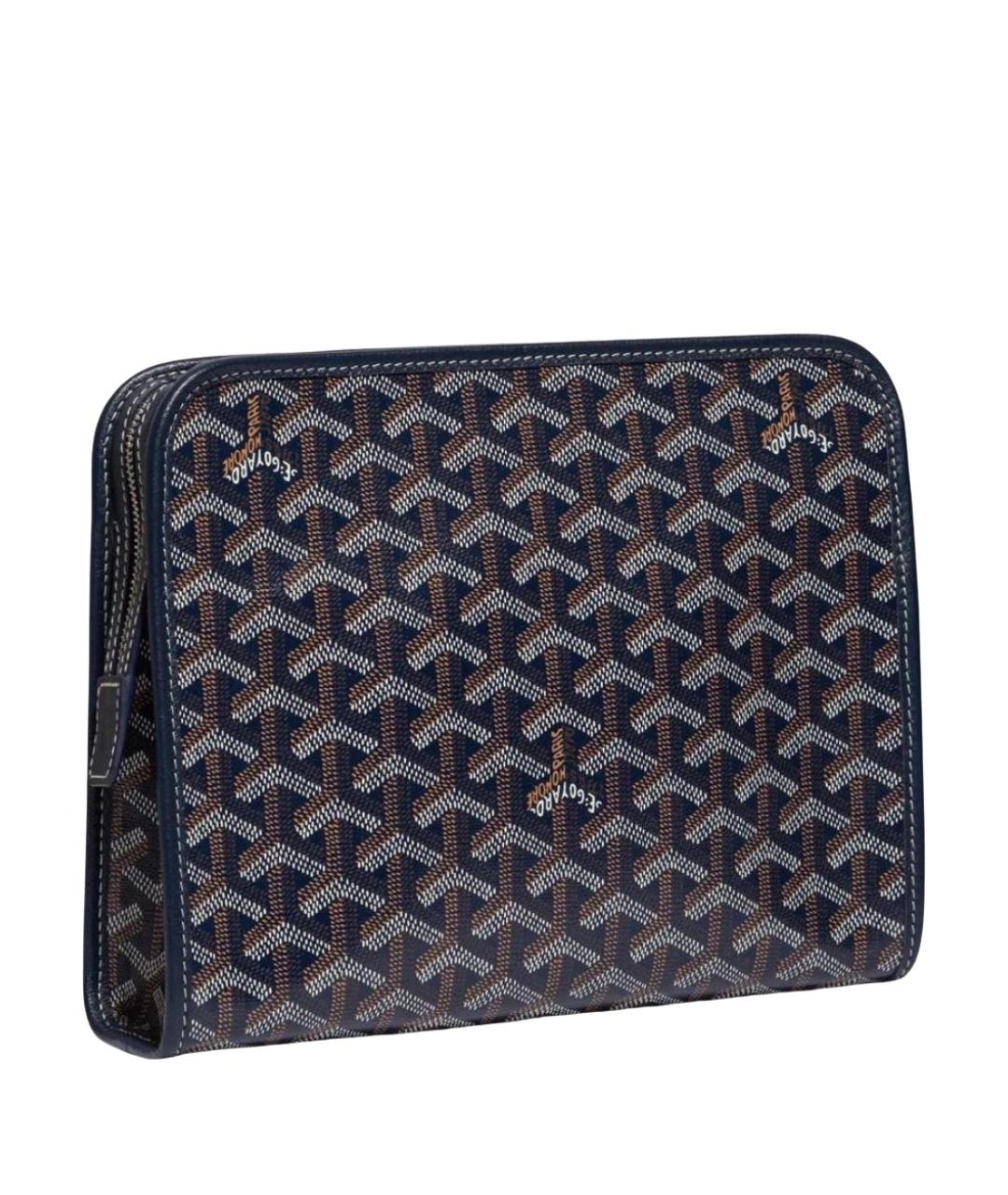 GOYARD Темно-синяя барсетка, фото 1