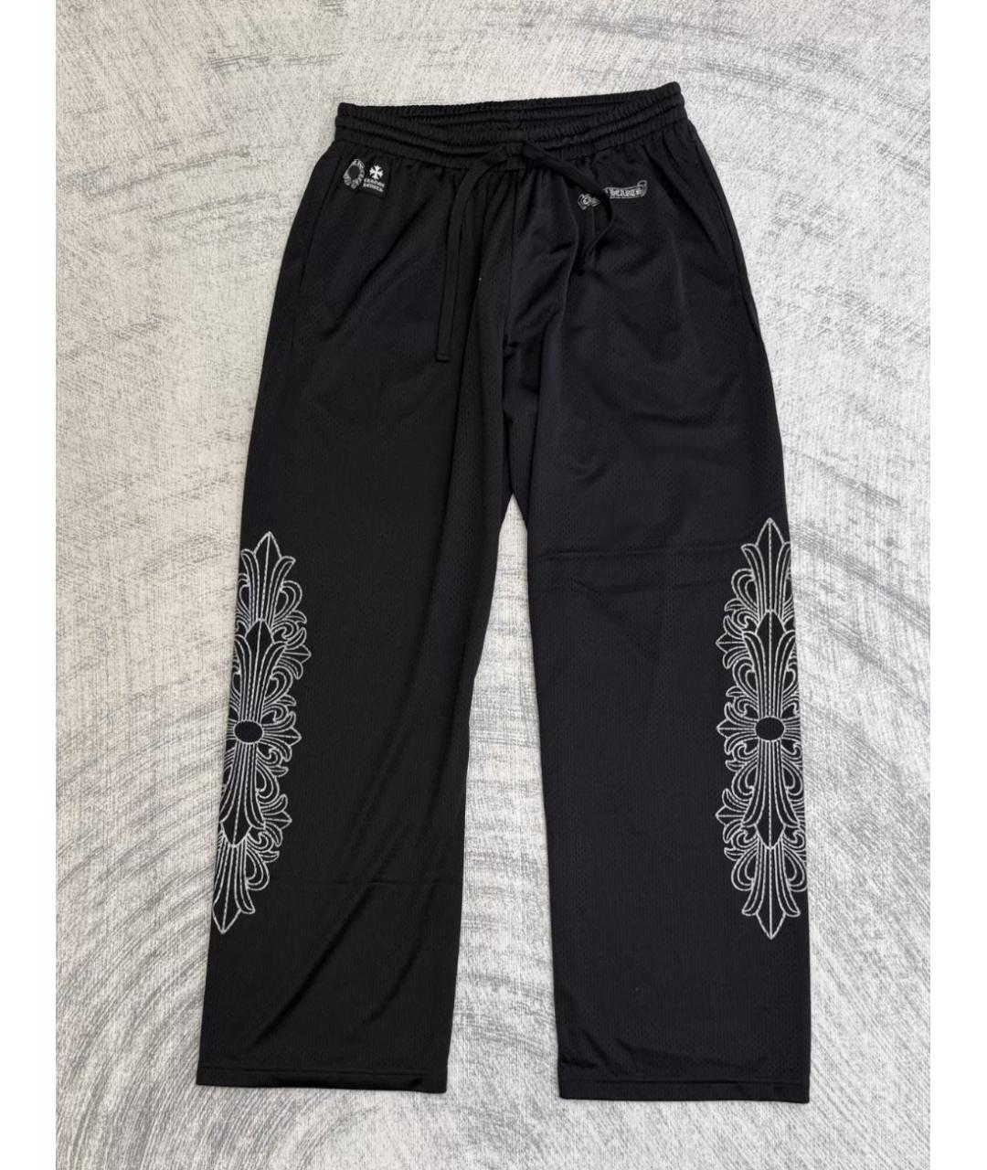 CHROME HEARTS Черные повседневные брюки, фото 4