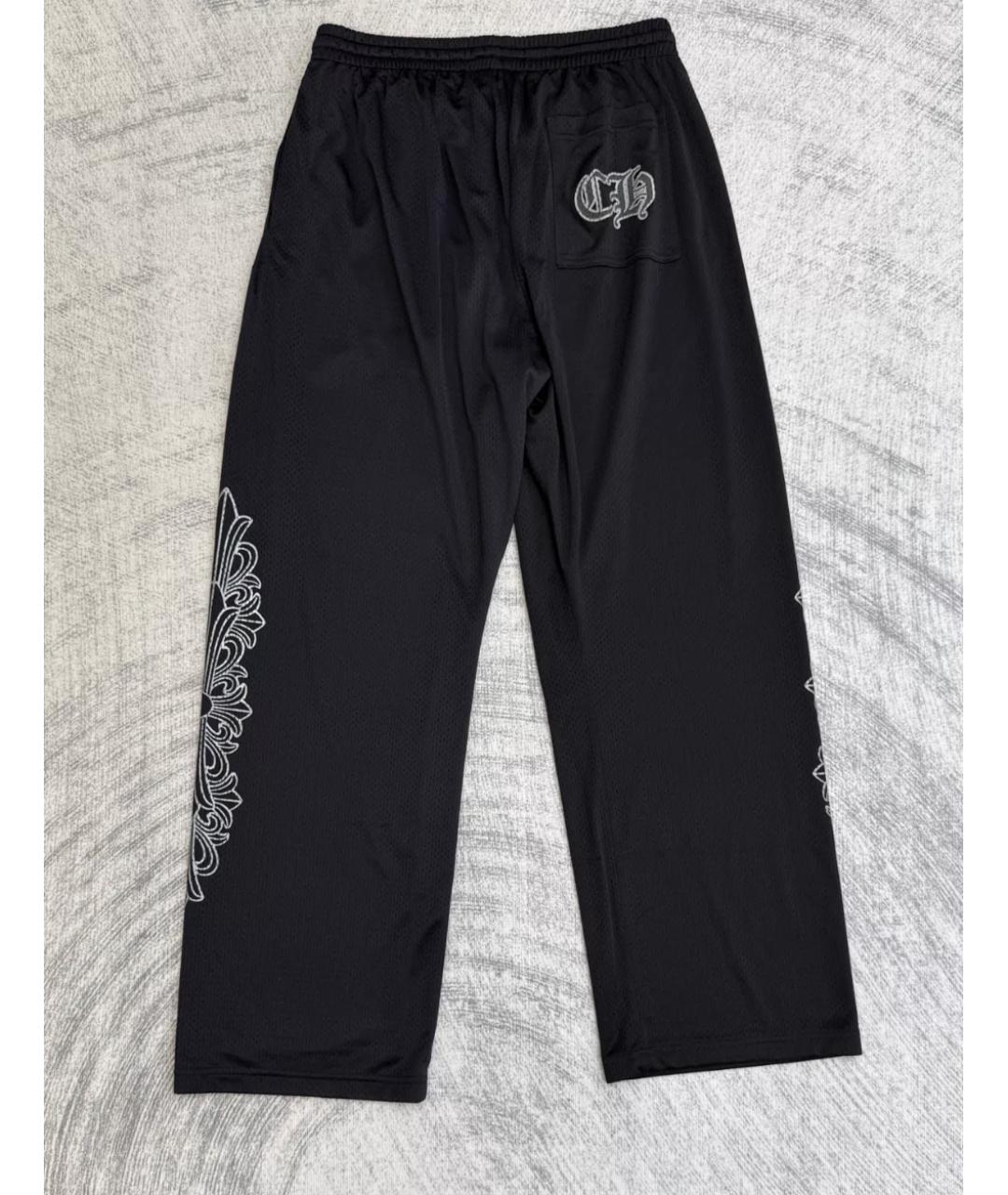 CHROME HEARTS Черные повседневные брюки, фото 2