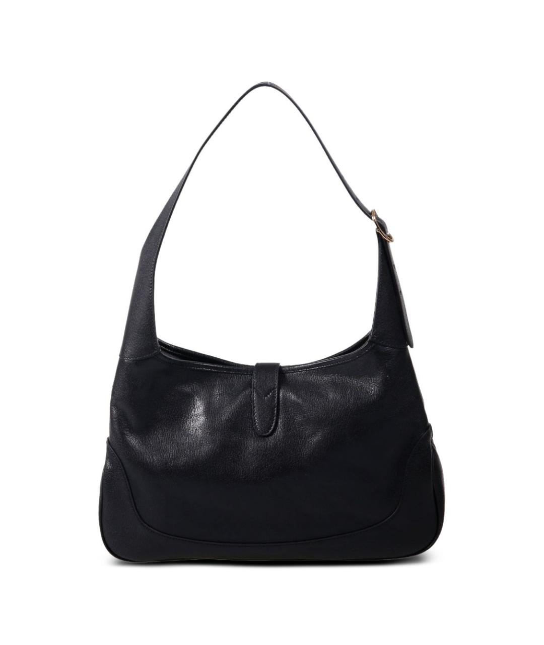 GUCCI Черная кожаная сумка через плечо, фото 4