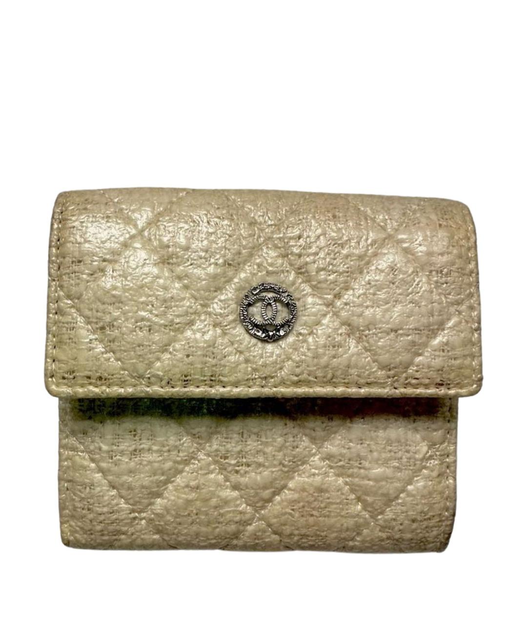 CHANEL Белый кошелек, фото 1