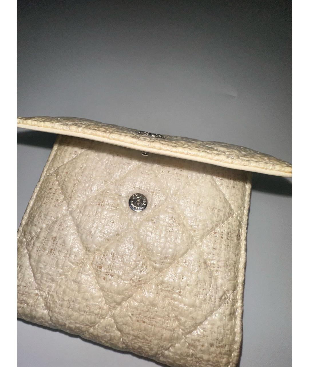 CHANEL Белый кошелек, фото 5