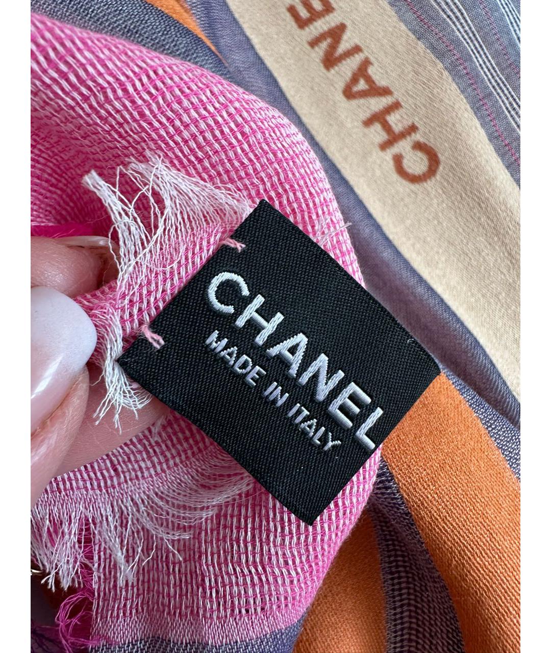 CHANEL Мульти хлопковый платок, фото 3