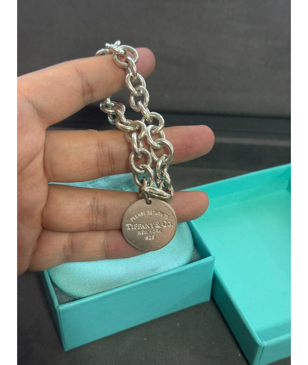 TIFFANY&CO Серебряный серебряный браслет, фото 4