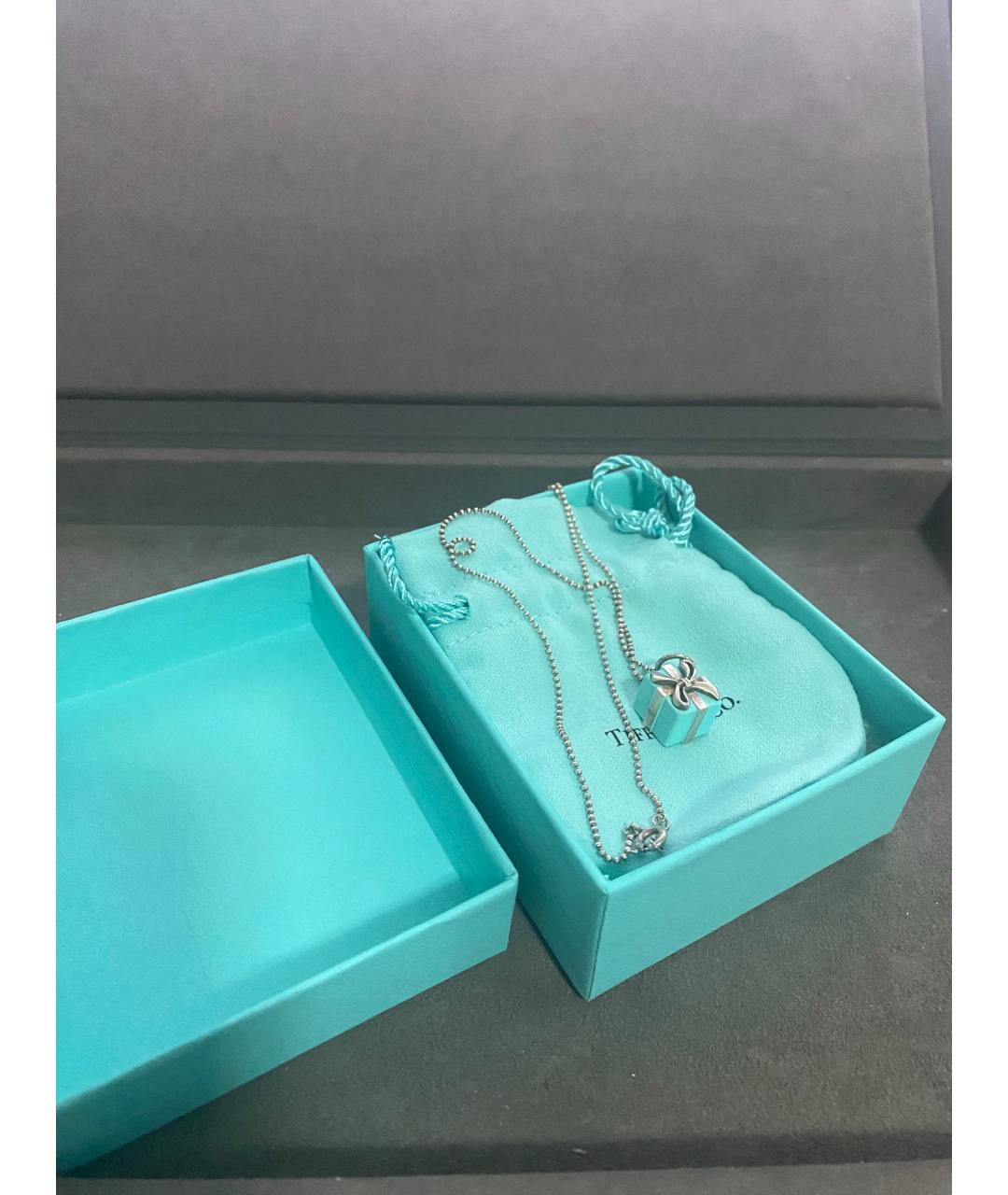 TIFFANY&CO Синяя серебряная цепочка, фото 3