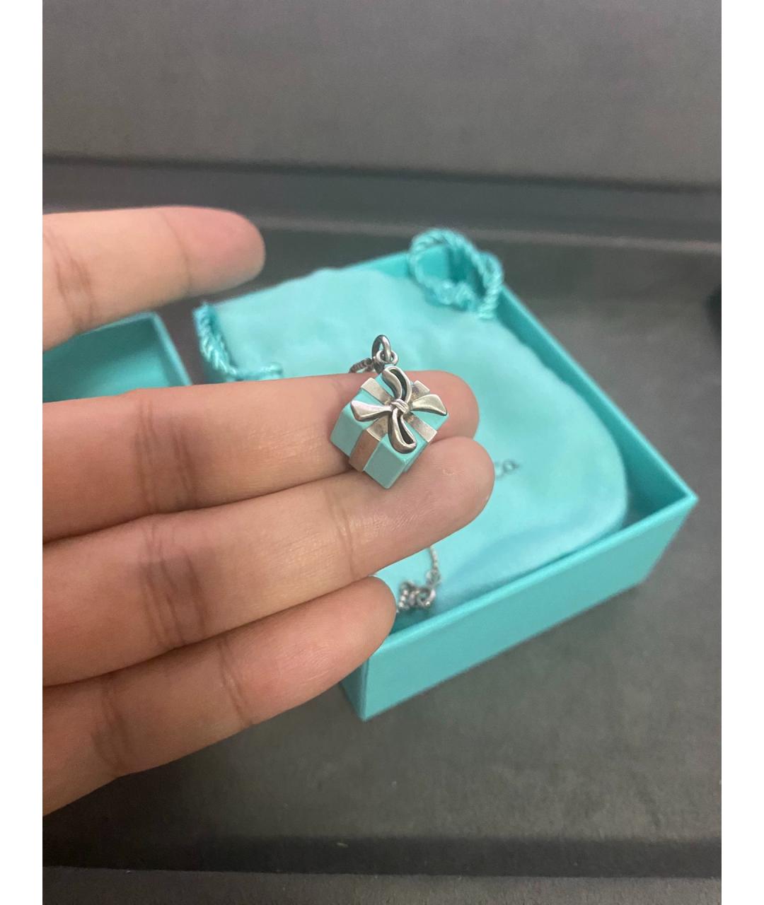 TIFFANY&CO Синяя серебряная цепочка, фото 5