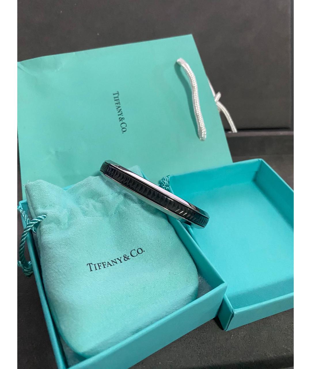 TIFFANY&CO Черный серебряный браслет, фото 2