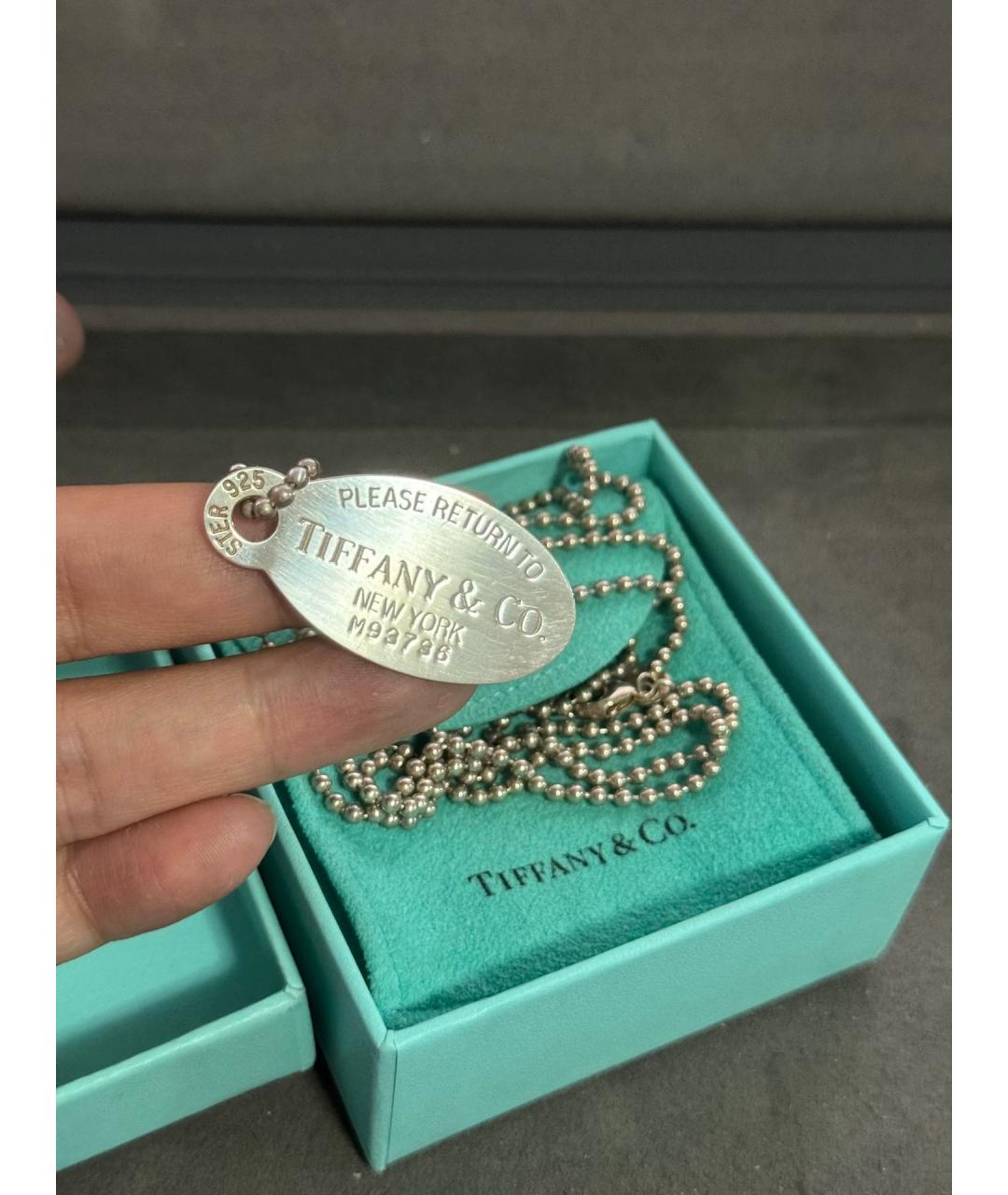 TIFFANY&CO Серебряная серебряная подвеска, фото 3