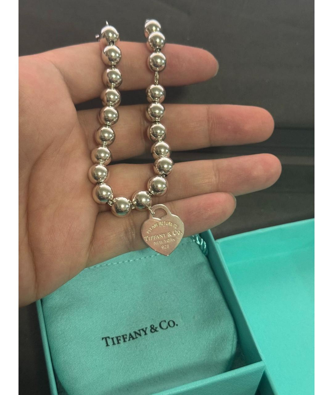 TIFFANY&CO Серебряный серебряный браслет, фото 5