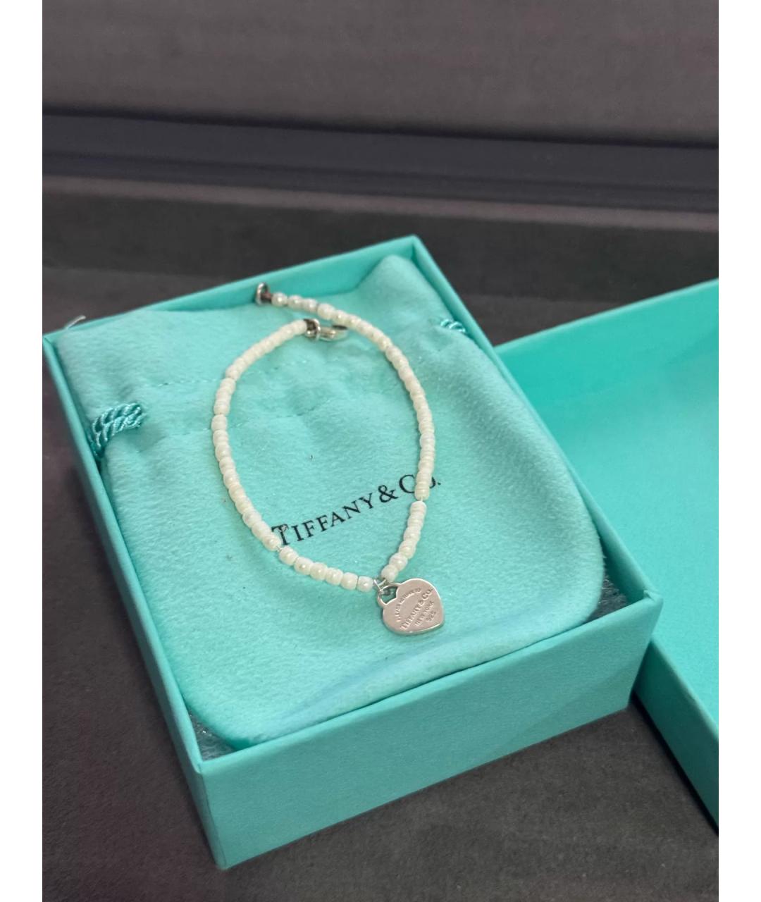TIFFANY&CO Белый серебряный браслет, фото 2