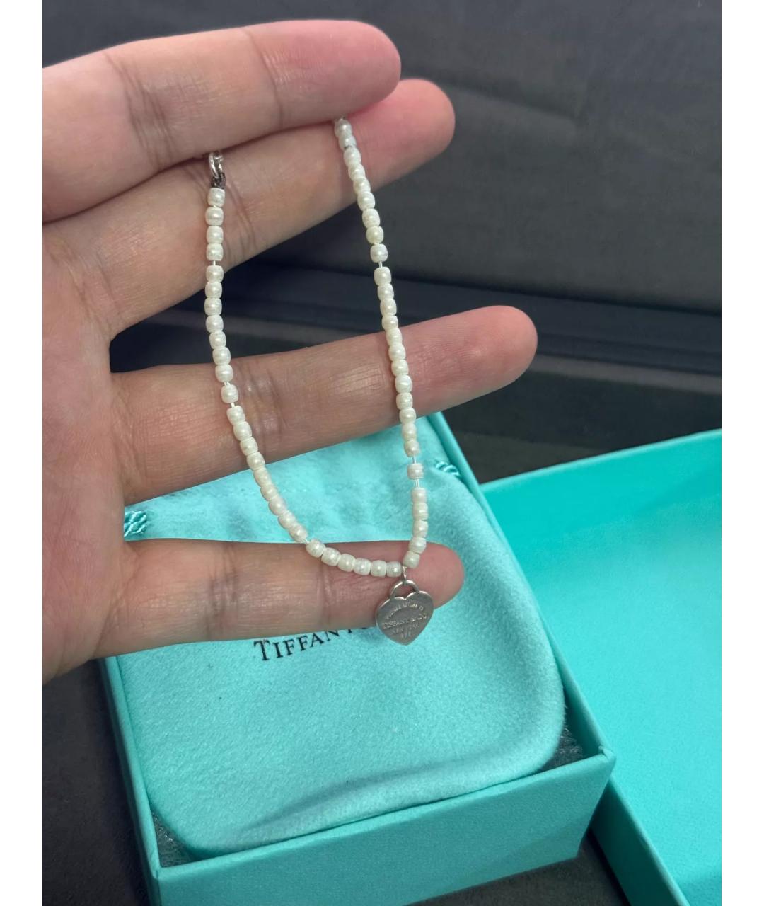 TIFFANY&CO Белый серебряный браслет, фото 3